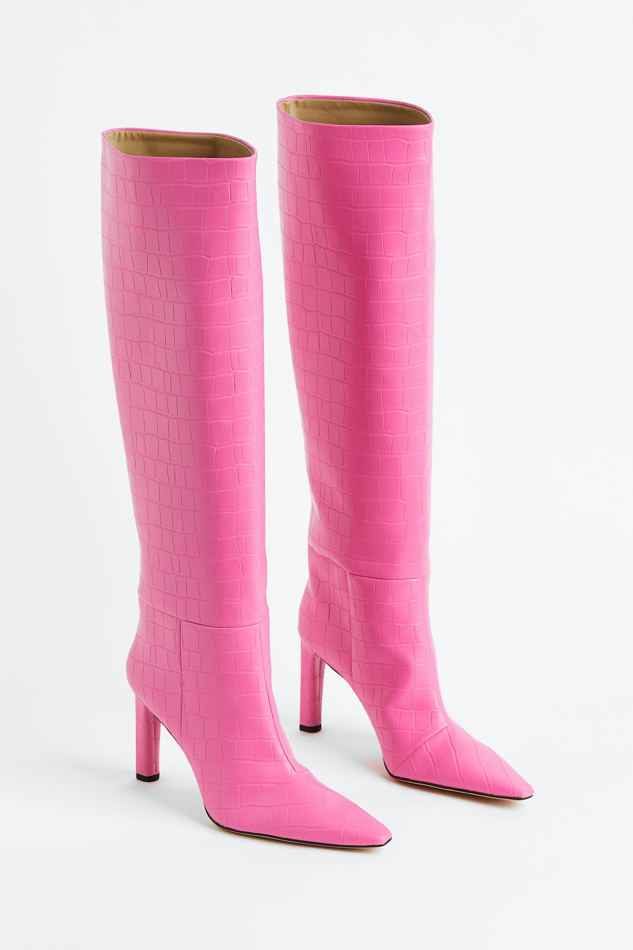 Knee-high heeled boots Pink Ladies H&M IN