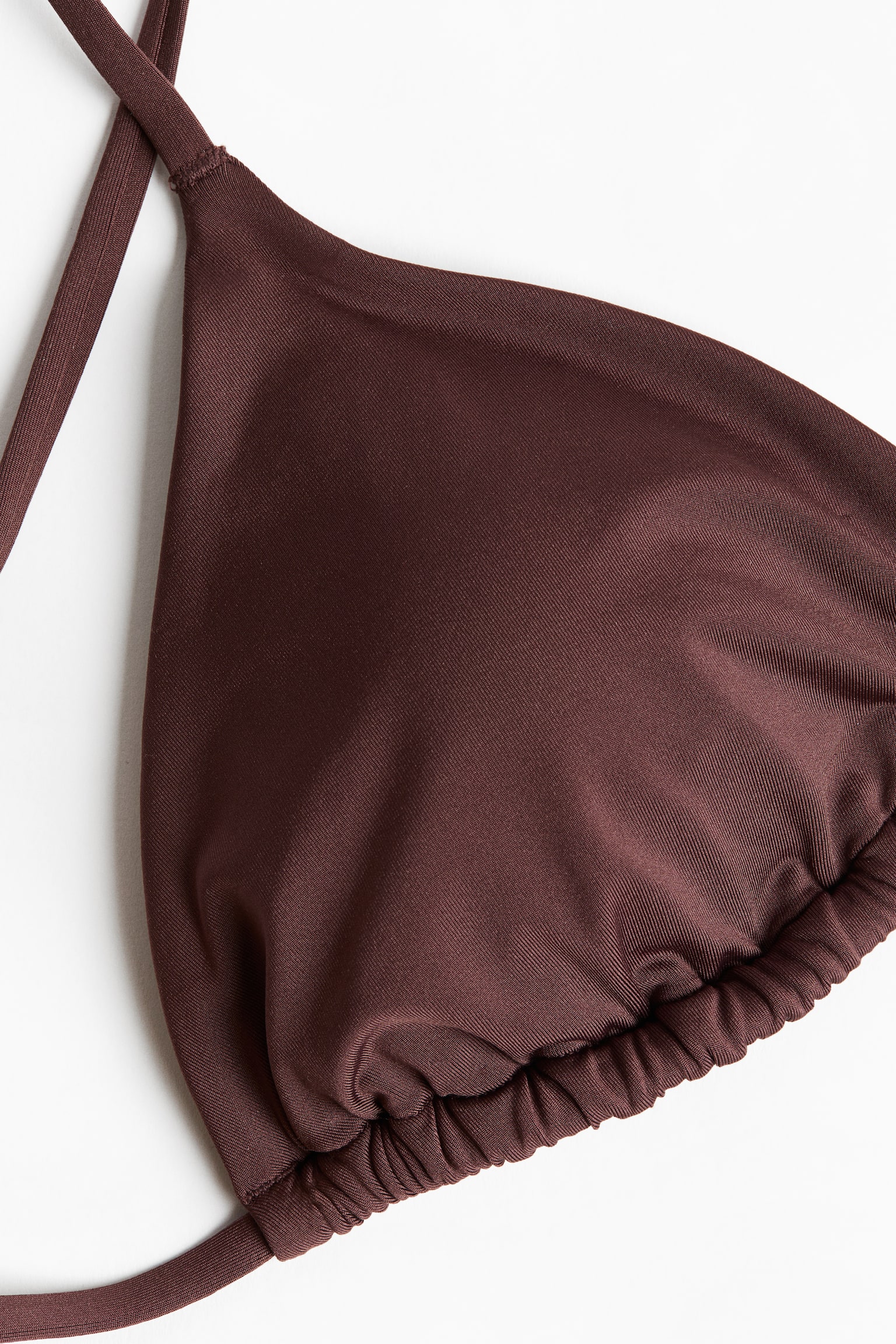 Haut de maillot triangle paddé-Marron foncé - 6