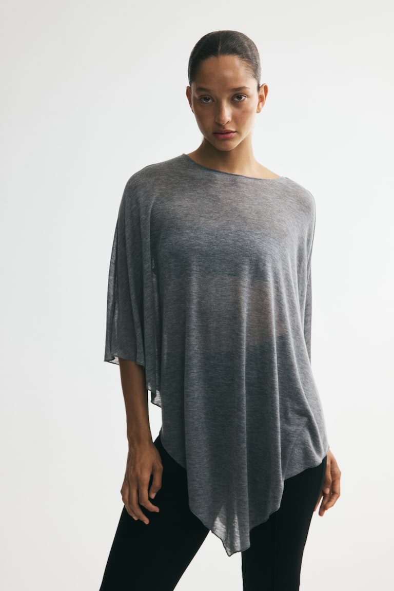 Bluza asimetričnog kroja u stilu plašta