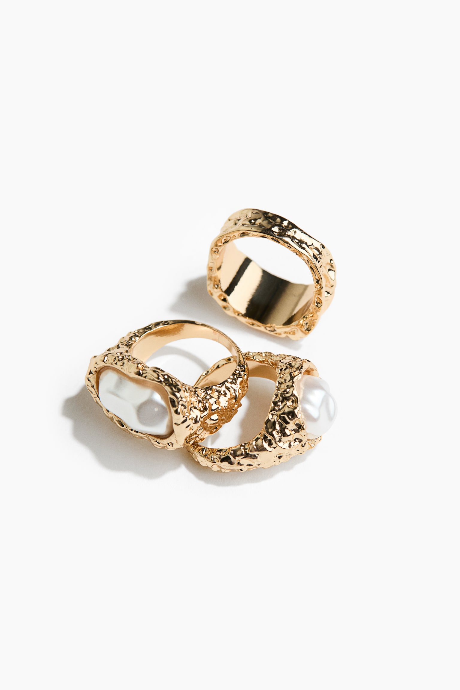 3-pack rings - Gold-coloured - 2