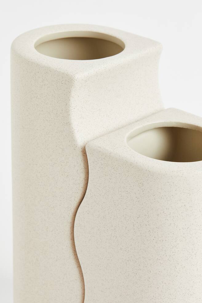 2-pack stoneware vases - Light beige - 4