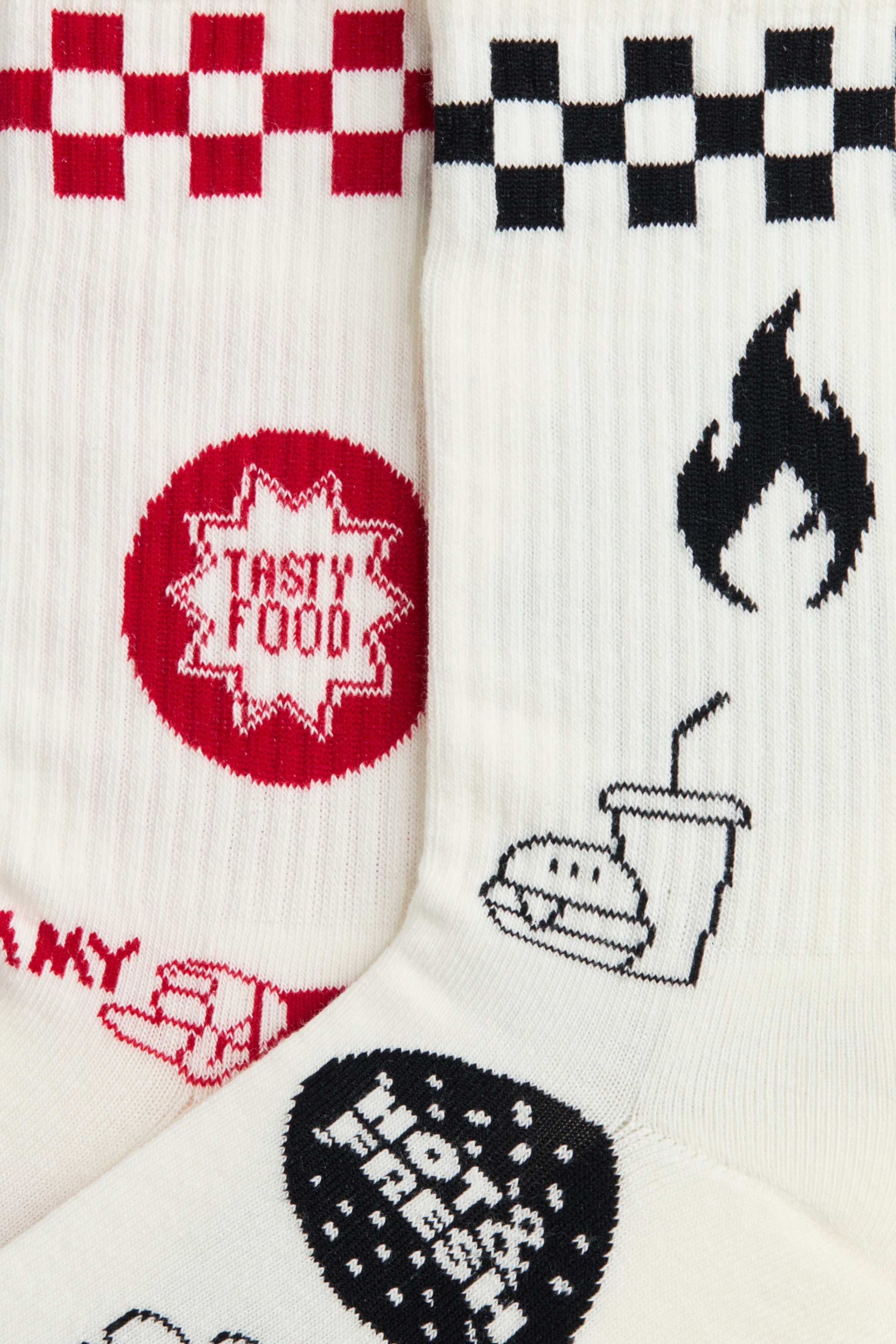 2-Pack Socks with Motif