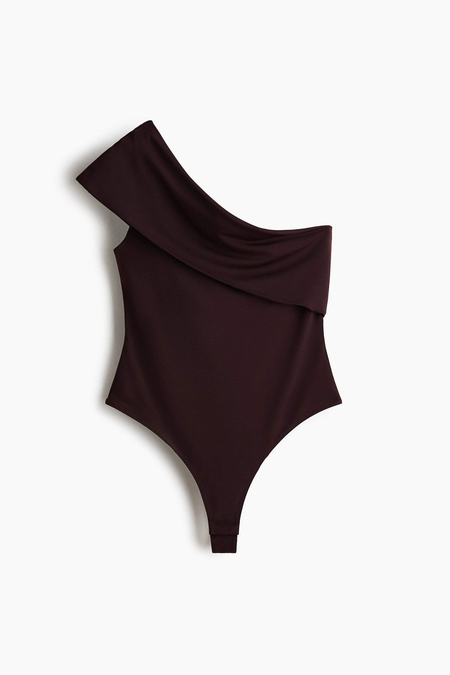 One-shoulder body - Dark brown/Cream - 1