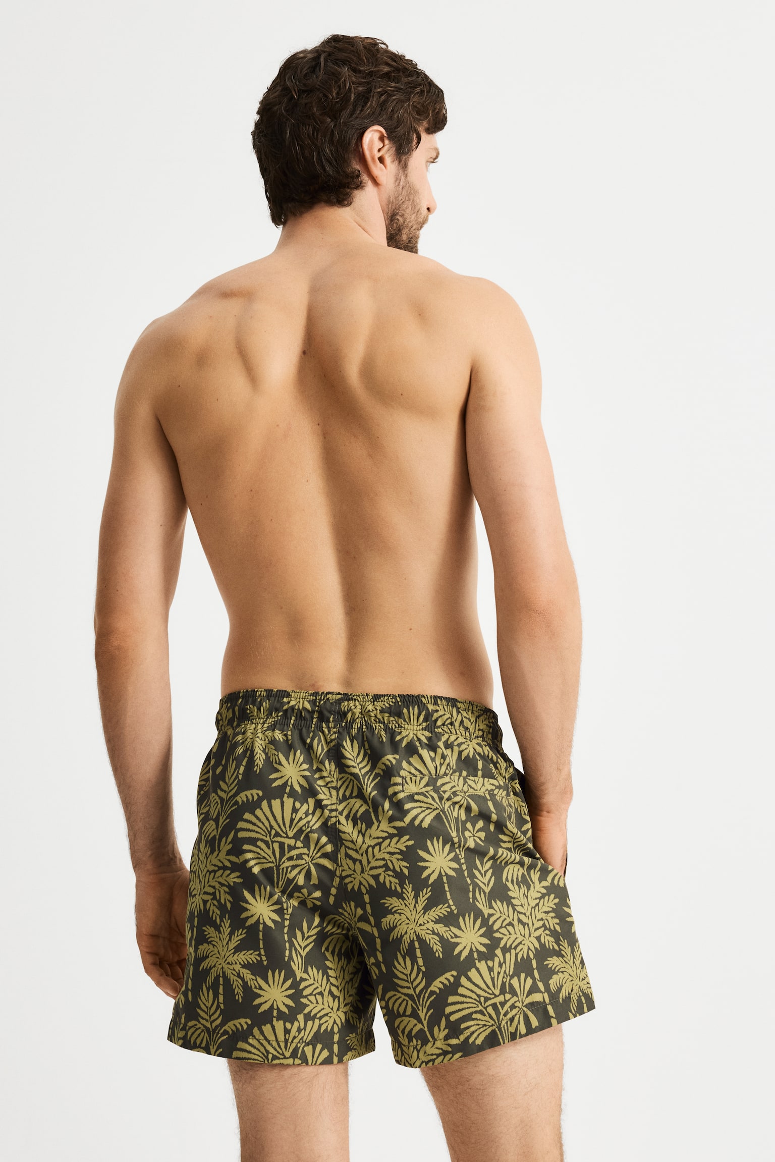 Traje de baño con diseño - Verde/Palmeras/Beige/Palmeras/Negro/Palmeras - 5