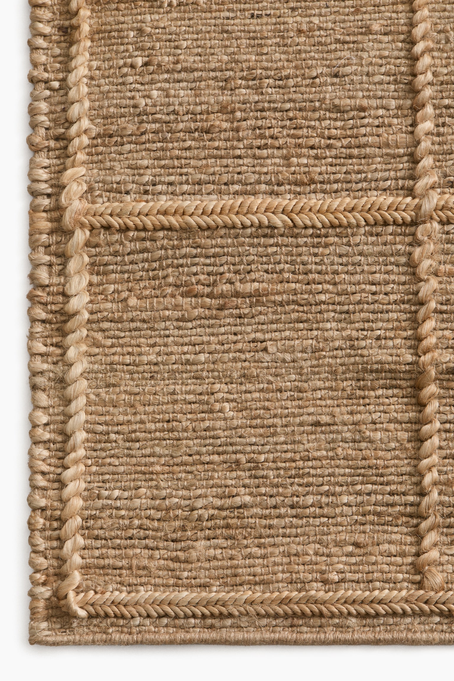 Large textured jute rug - 3
