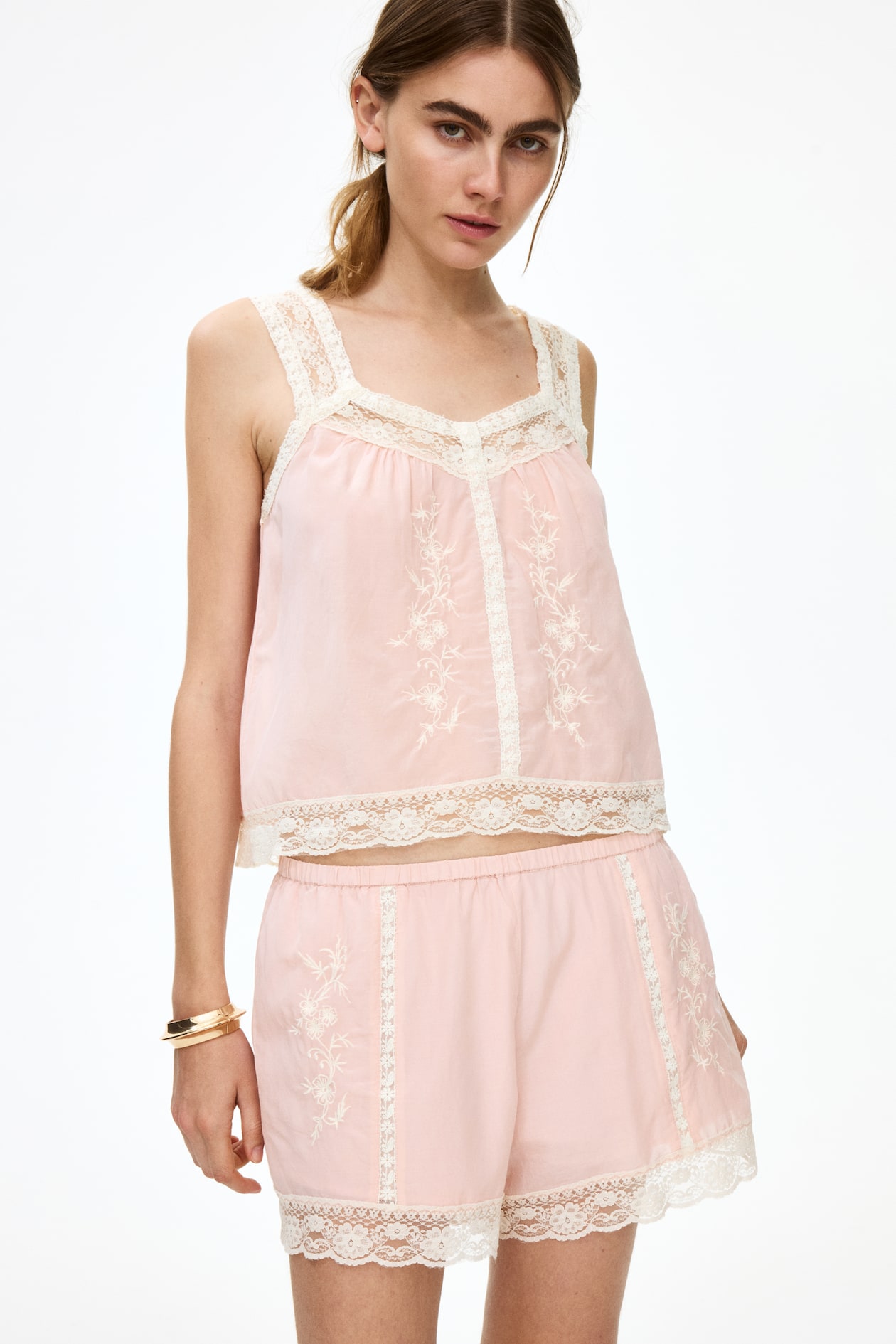Embroidered Viscose-Blend Shorts - image 4