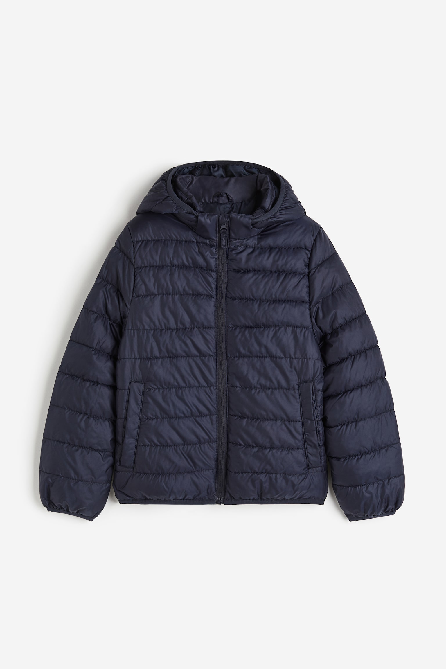 Water-repellent insulated jacket - Navy blue/Black - 1