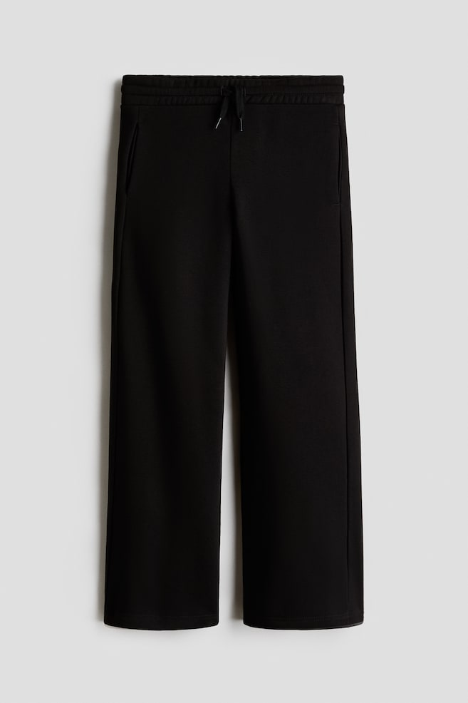 Brushed-inside cotton joggers - Black/Light grey marl/Light beige marl/Dusty blue - 1