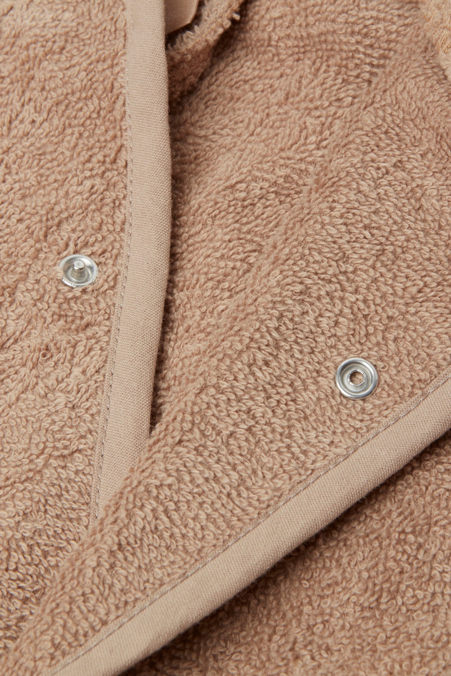 Terry Bathrobe 3-4 Years - Biscuit/Ash Green - 5