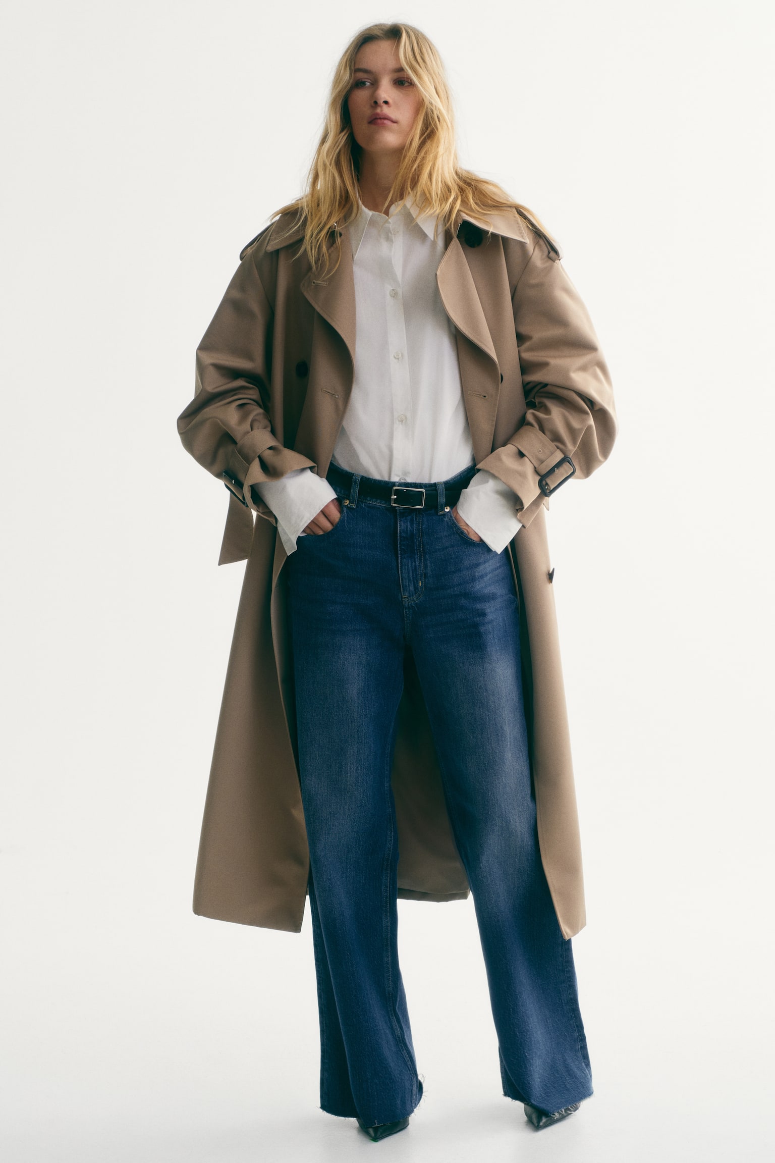 Wide High Jeans - Dark denim blue/Denim blue/Light denim blue/Dark denim grey/Navy denim blue/White/Denim blue/Dark denim blue/Navy denim blue/White/Denim blue/Light denim blue/Denim blue/Dark denim blue - 6