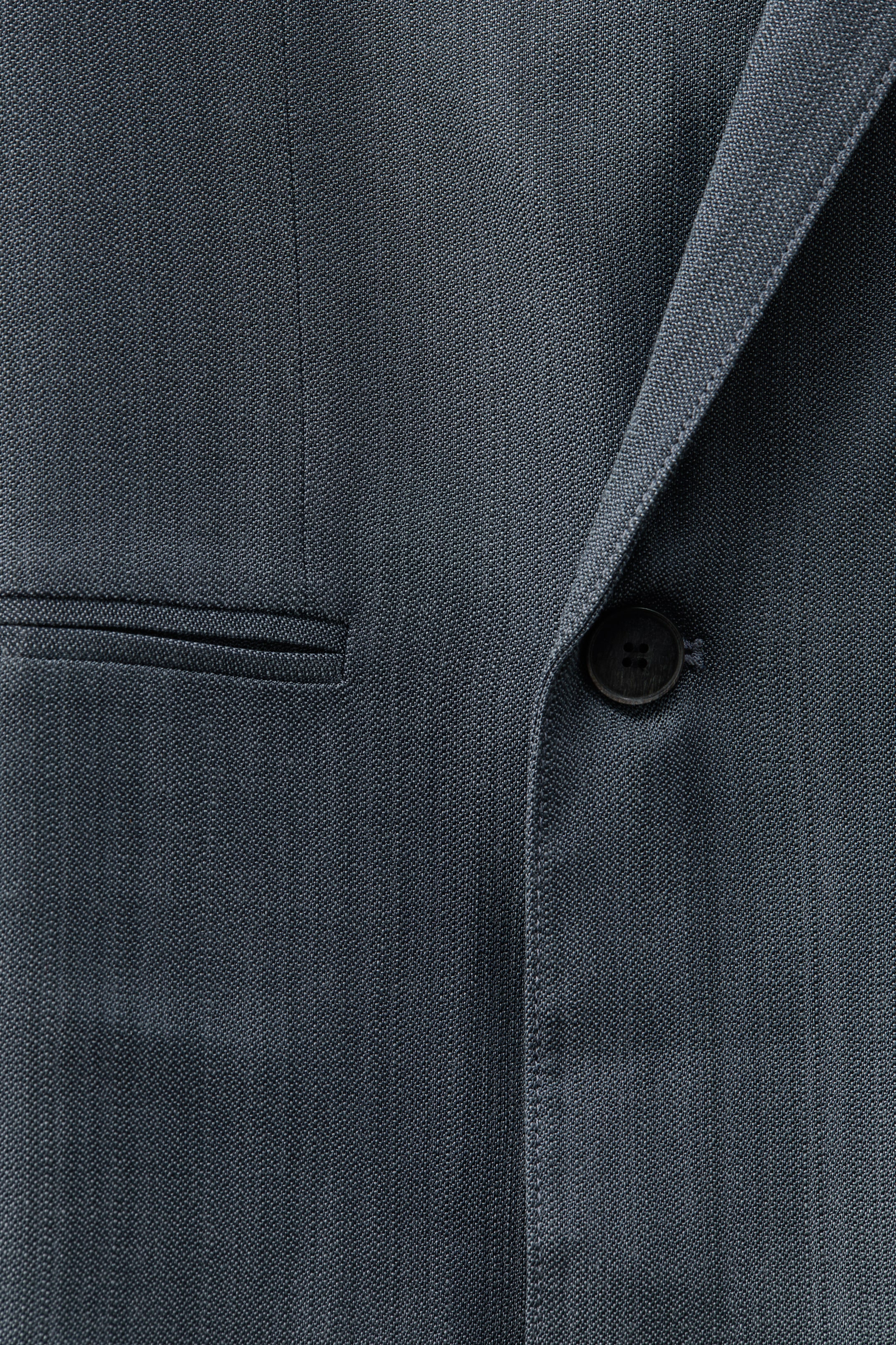 Loose-Fit Single-Breasted Wool-Blend Suit Jacket
