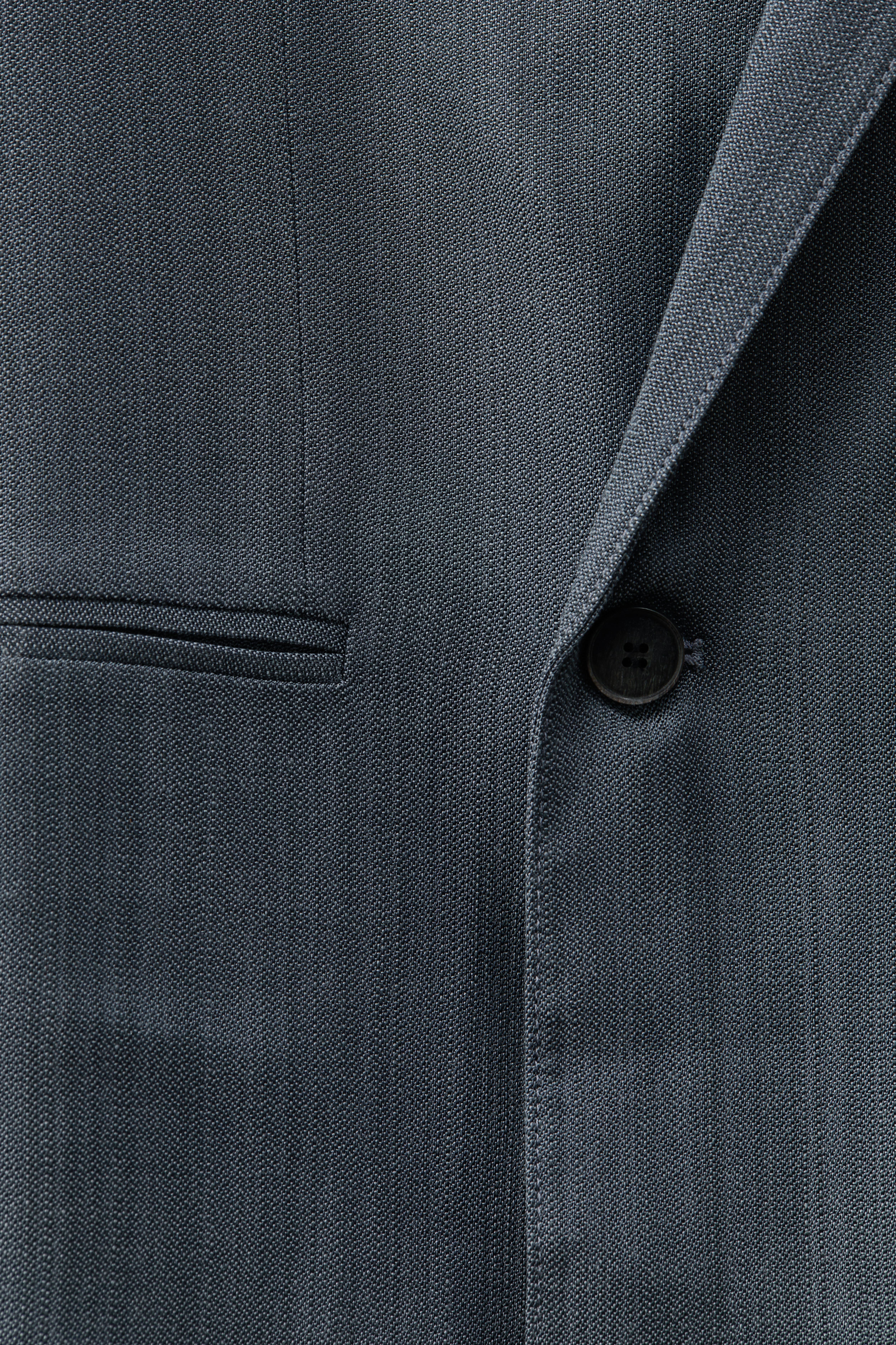 Loose-Fit Single-Breasted Wool-Blend Suit Jacket