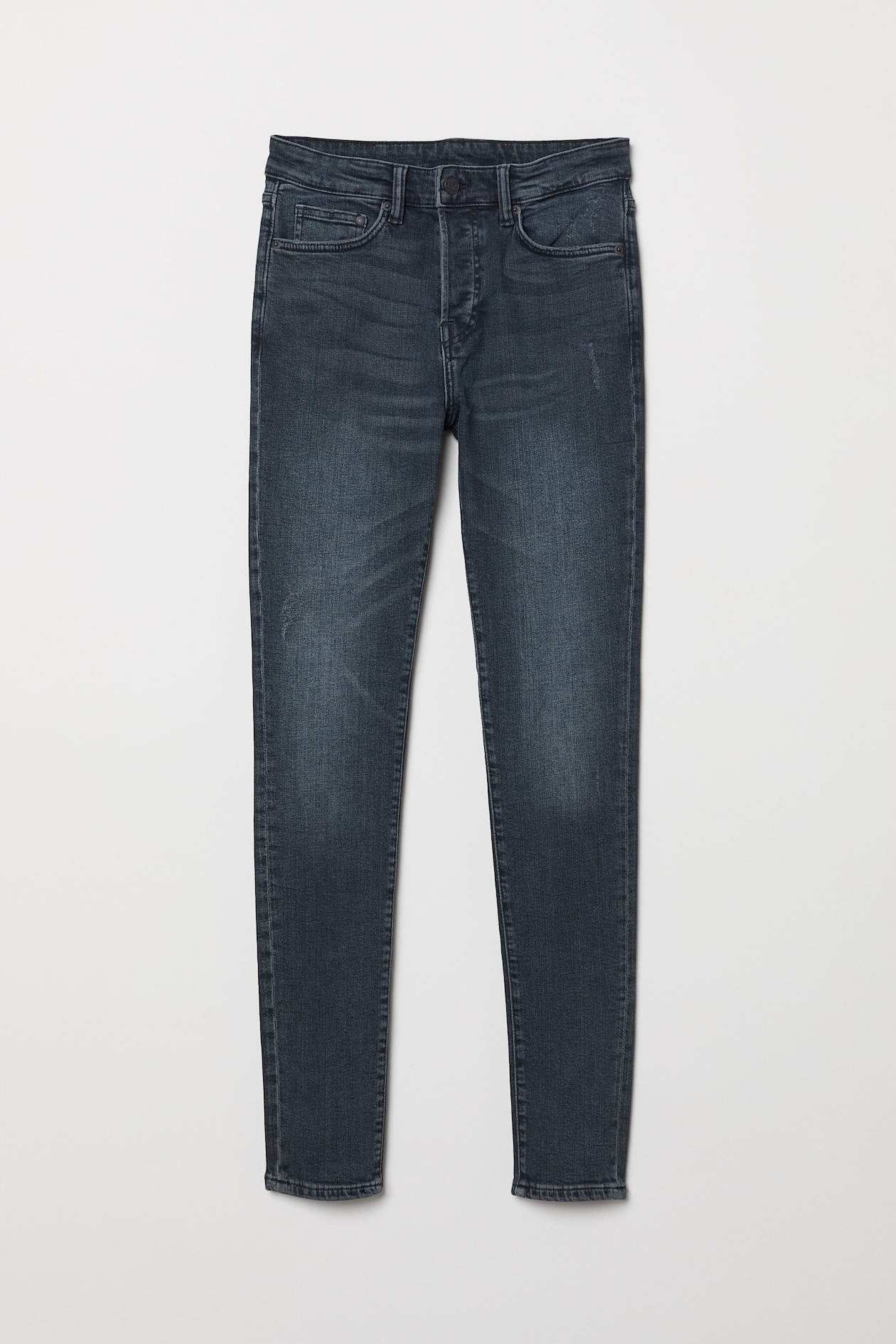 Skinny Jeans - Low waist - Long - Dark blue denim - Men | H&M US