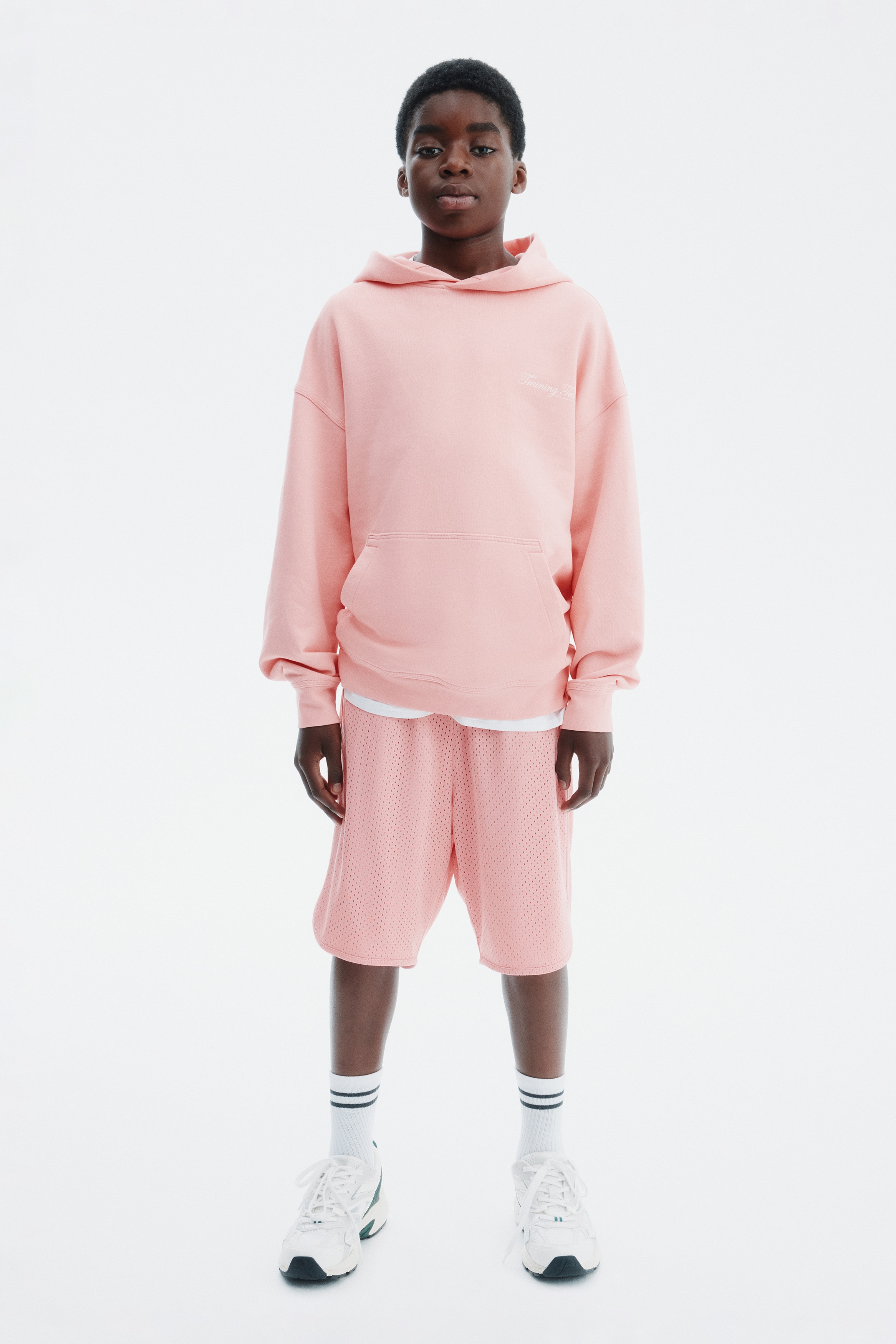 Erkek Çocuk Kapşonlu sweatshirt | Pembe | H&M TR