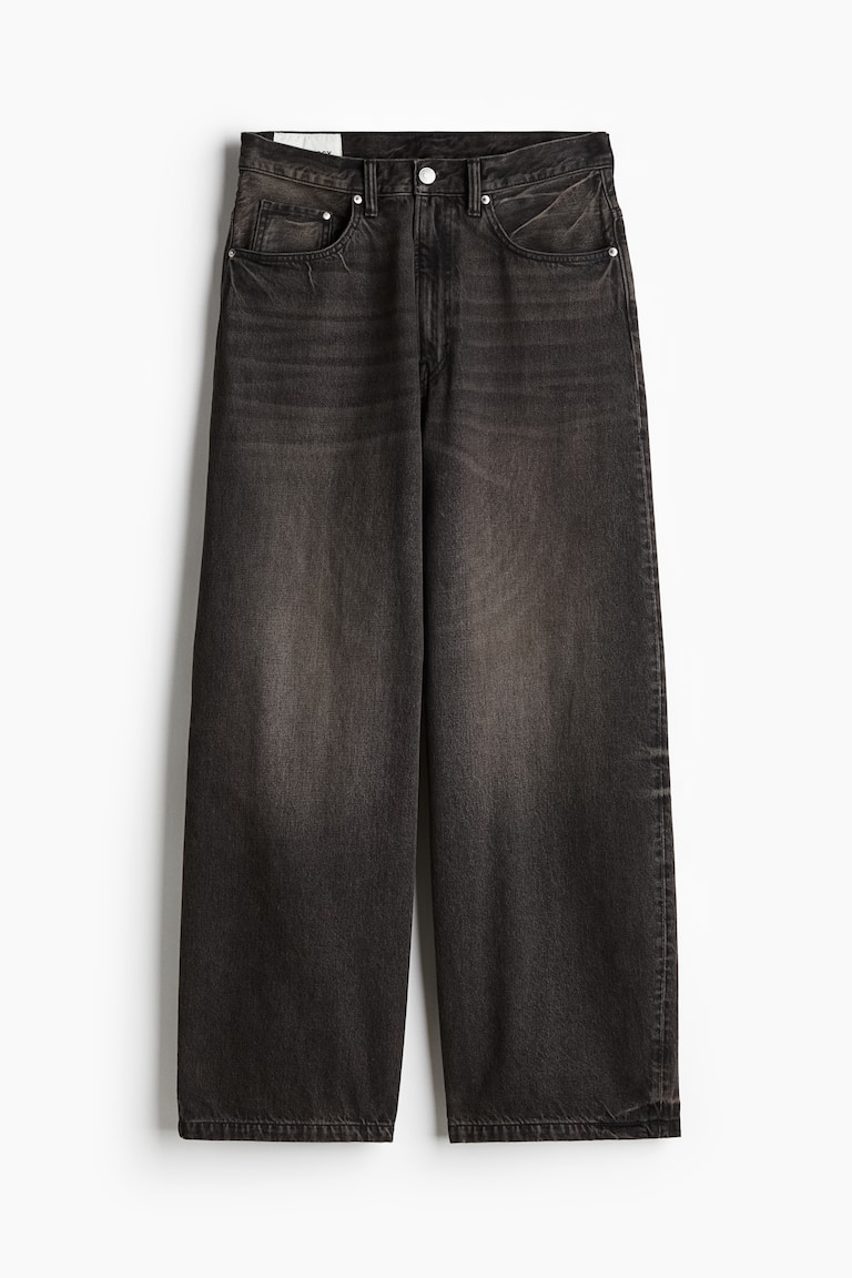 Super Baggy Jeans - Dark denim gray - Men | H&M US