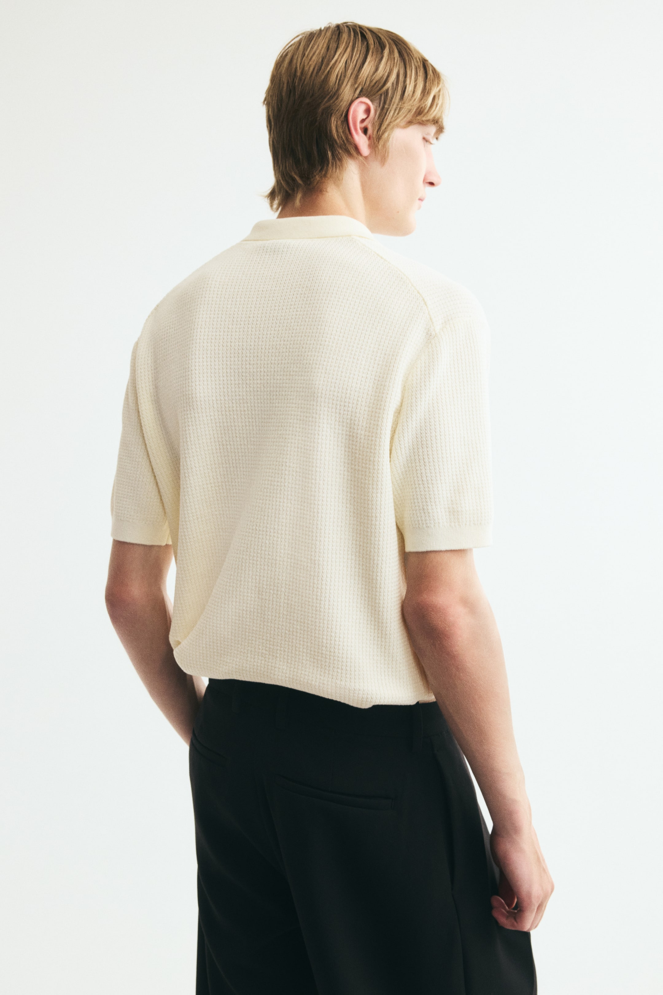 Slim-Fit Half-Zip Polo Shirt