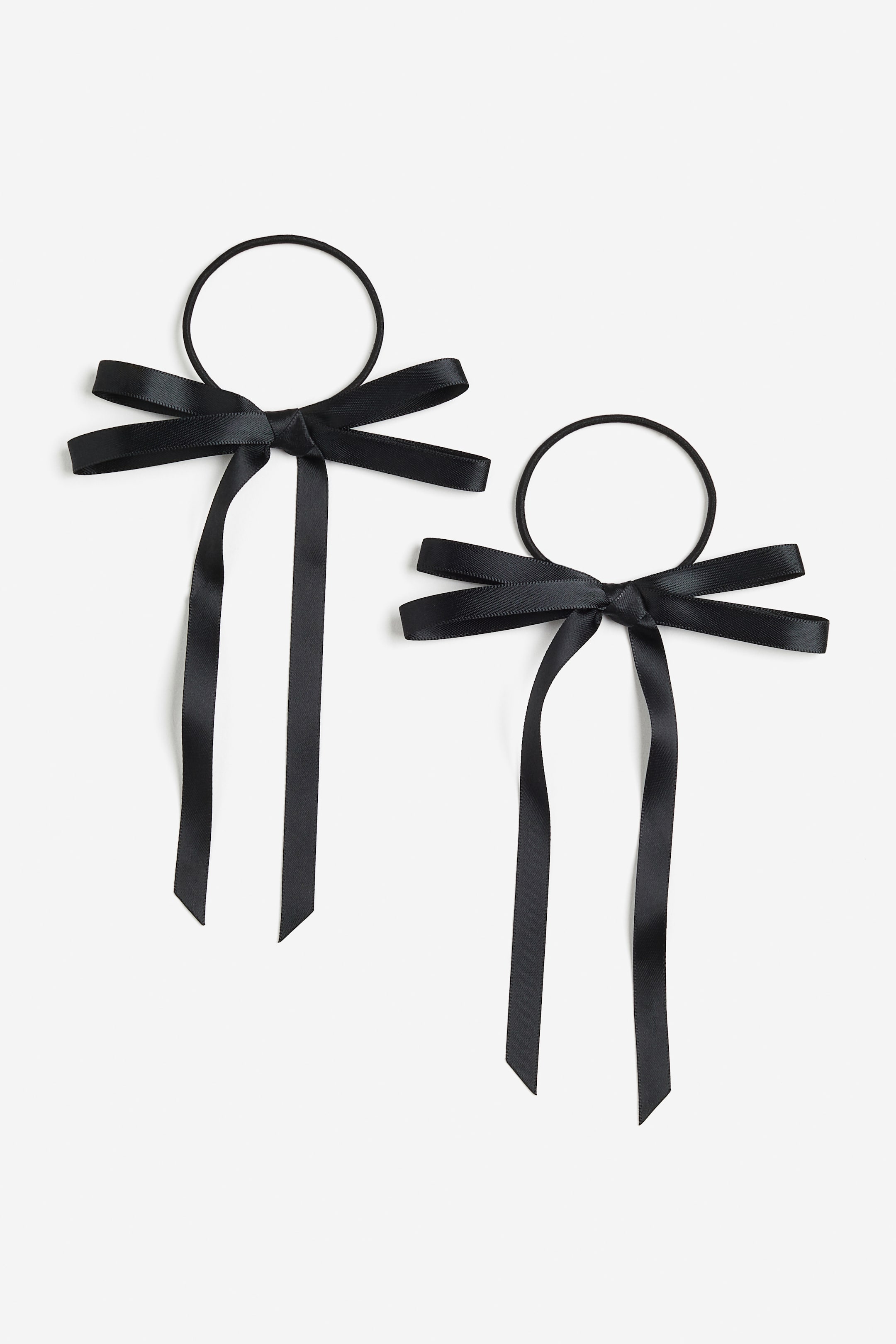 2-pack Bow-detail Hair Elastics