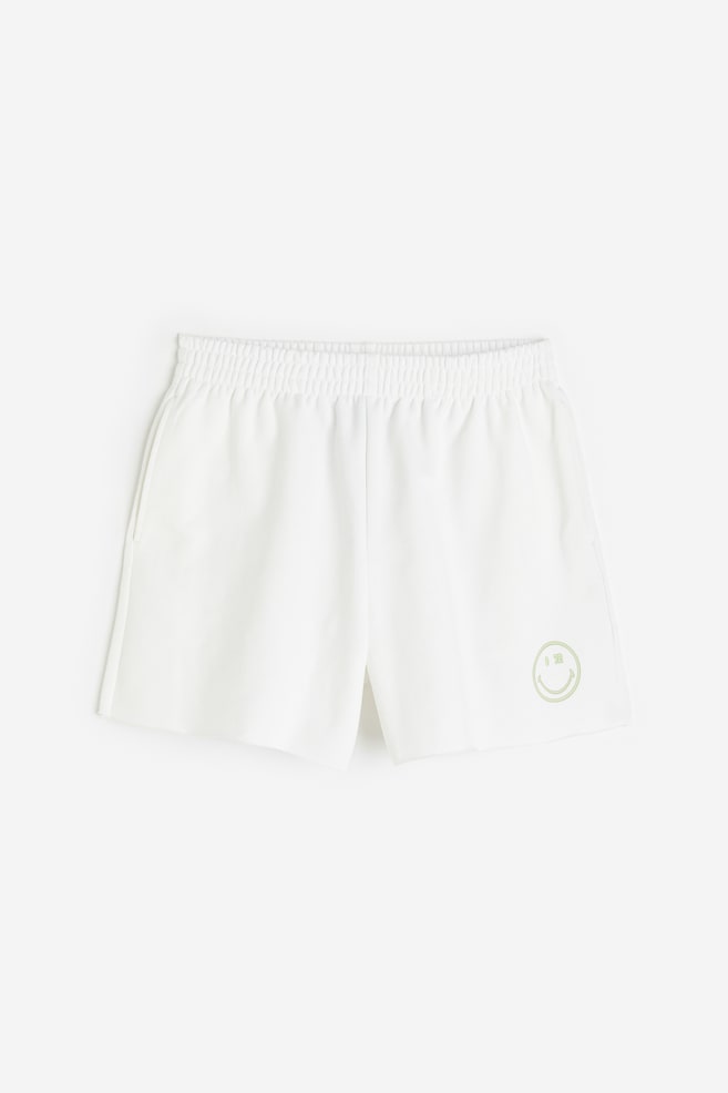 Shorts con diseño - Blanco/Smiley®/Gris oscuro/Smiley® - 1