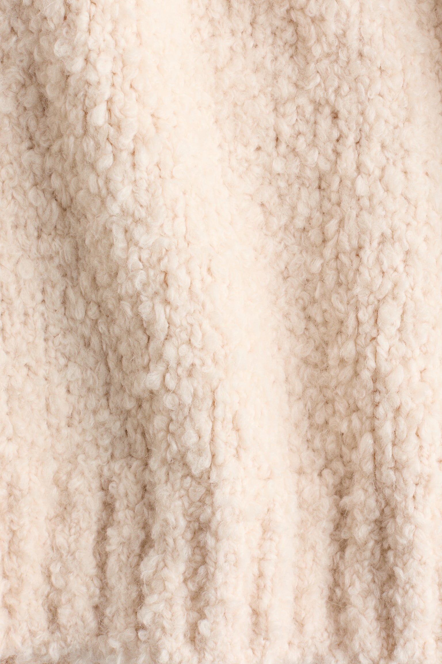 Женский свитер H&M Oversized Sweater with Collar, цвет: Светлый бежевый — фото 7