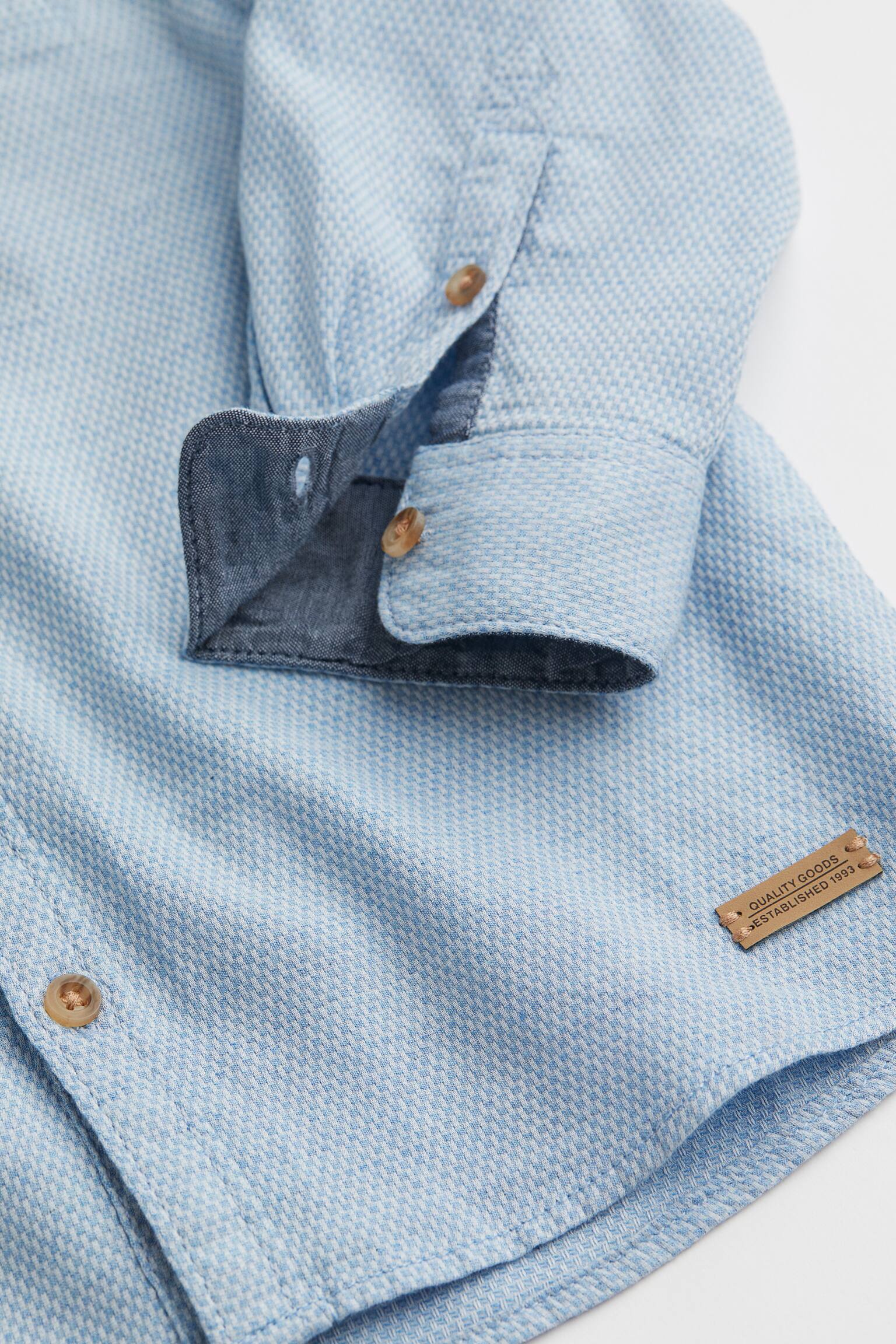 Grandad Shirt - Light blue - 2