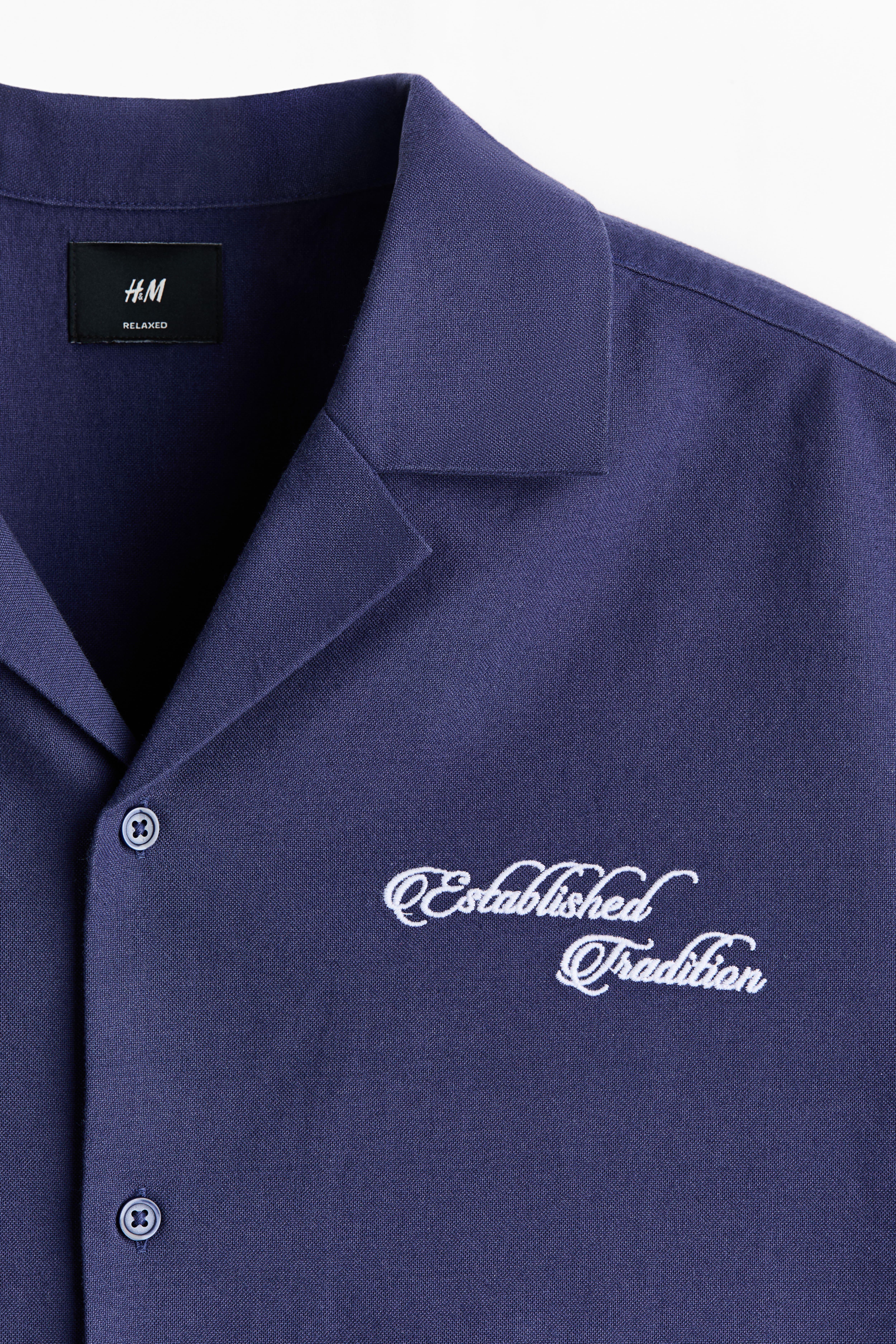 Relaxed-Fit Embroidered-Motif Cotton Resort Shirt