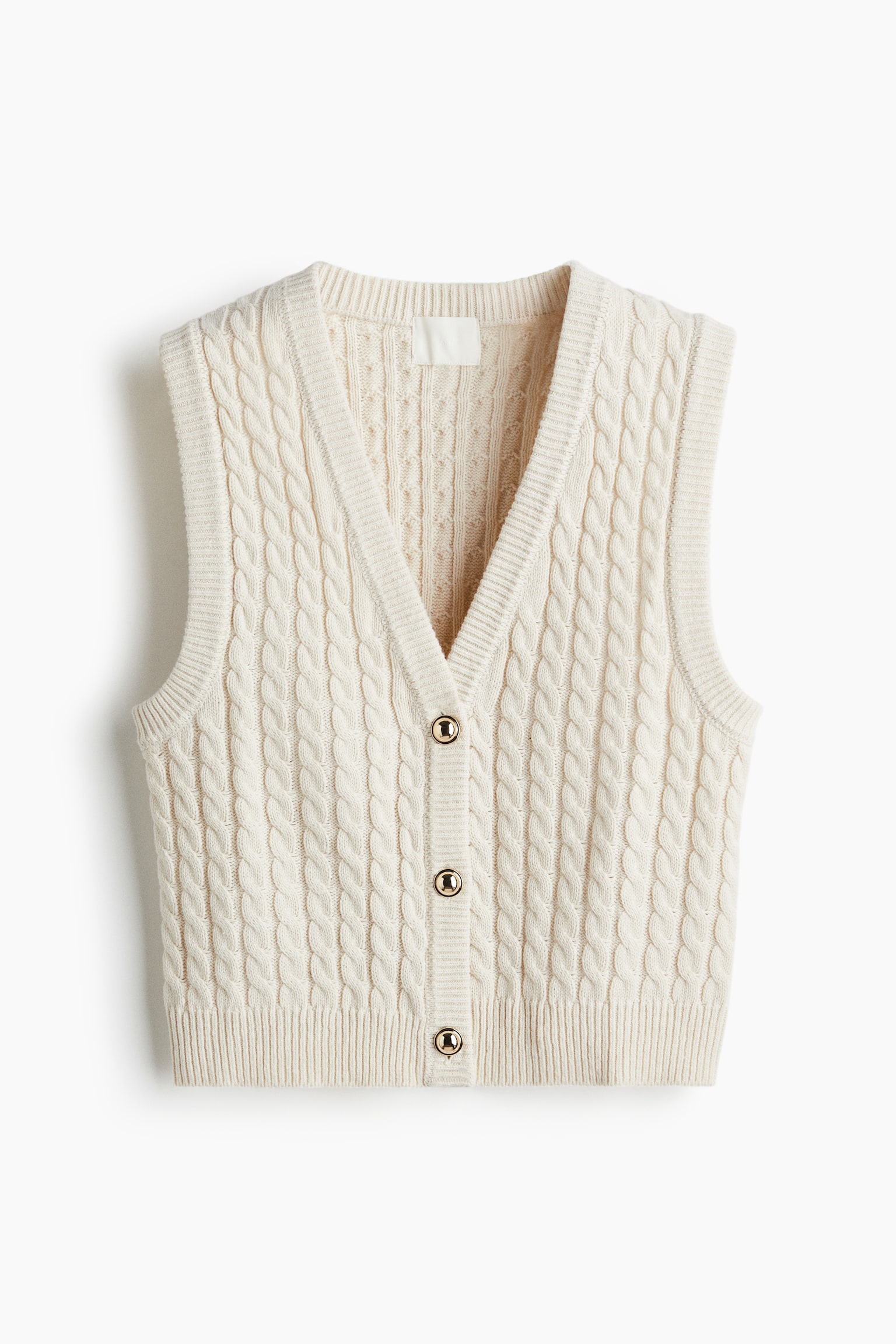 Áo gi-lê dệt vặn thừng - Màu kem - 1