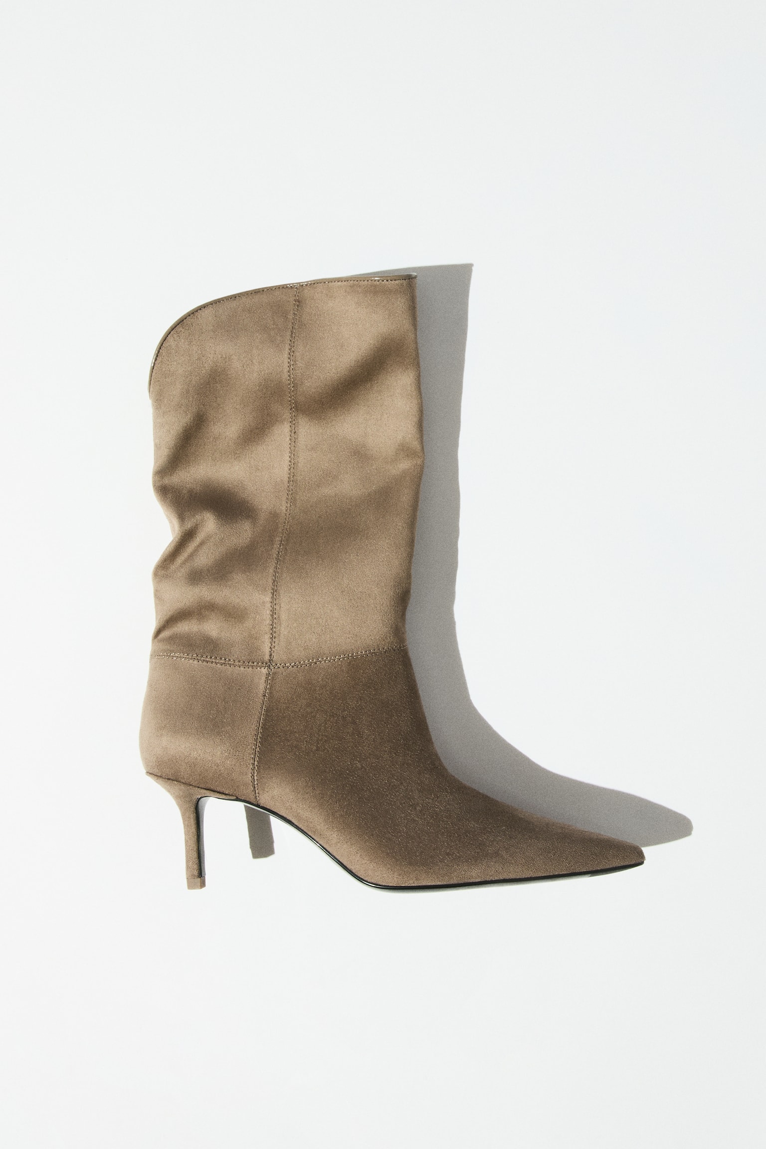 Женские ботинки H&M Heeled, цвет: Тёмный бежевый — фото 2