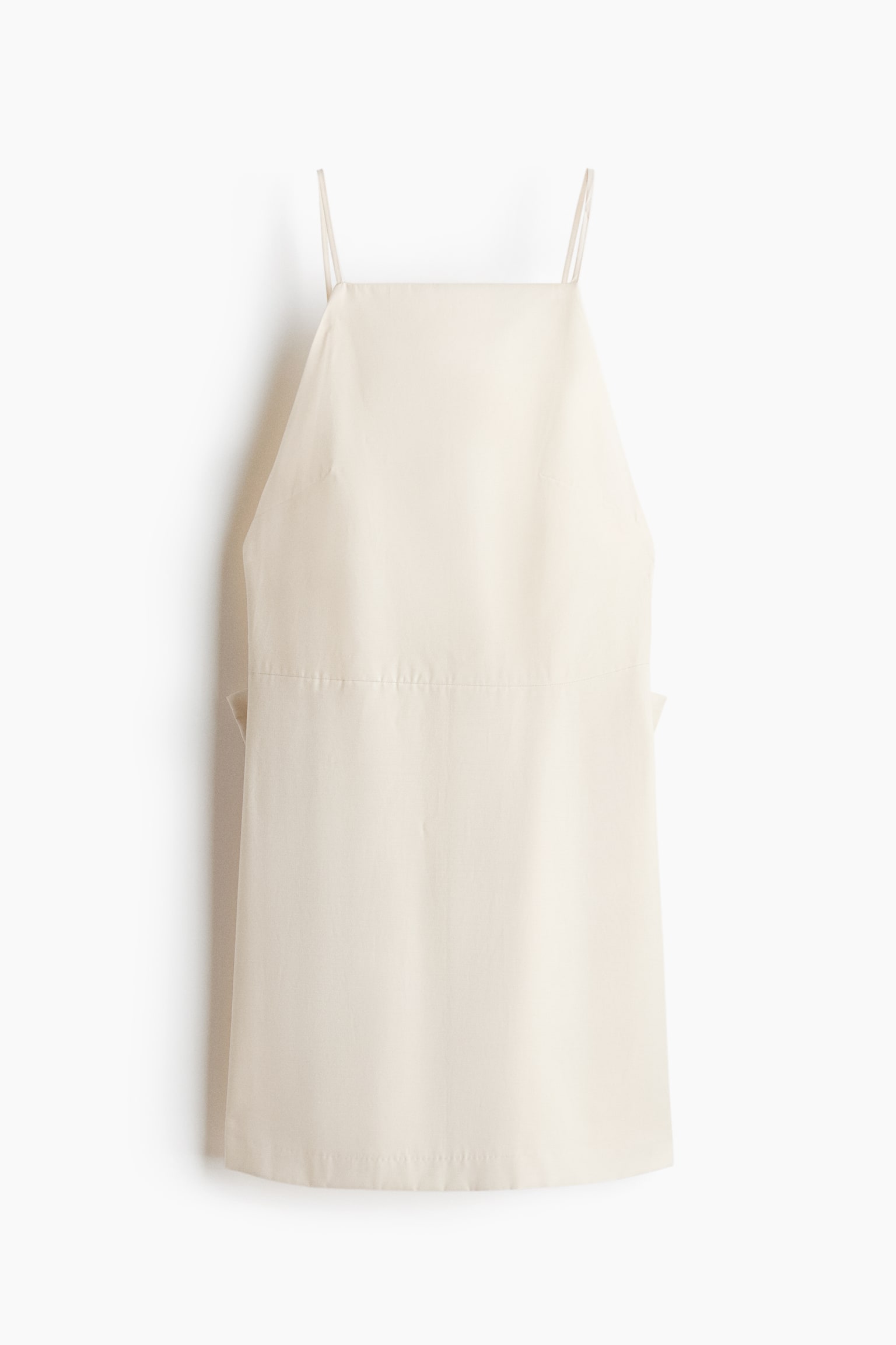 Kleid mit tiefem Rückenausschnitt und Schleife-Cremefarben - 1