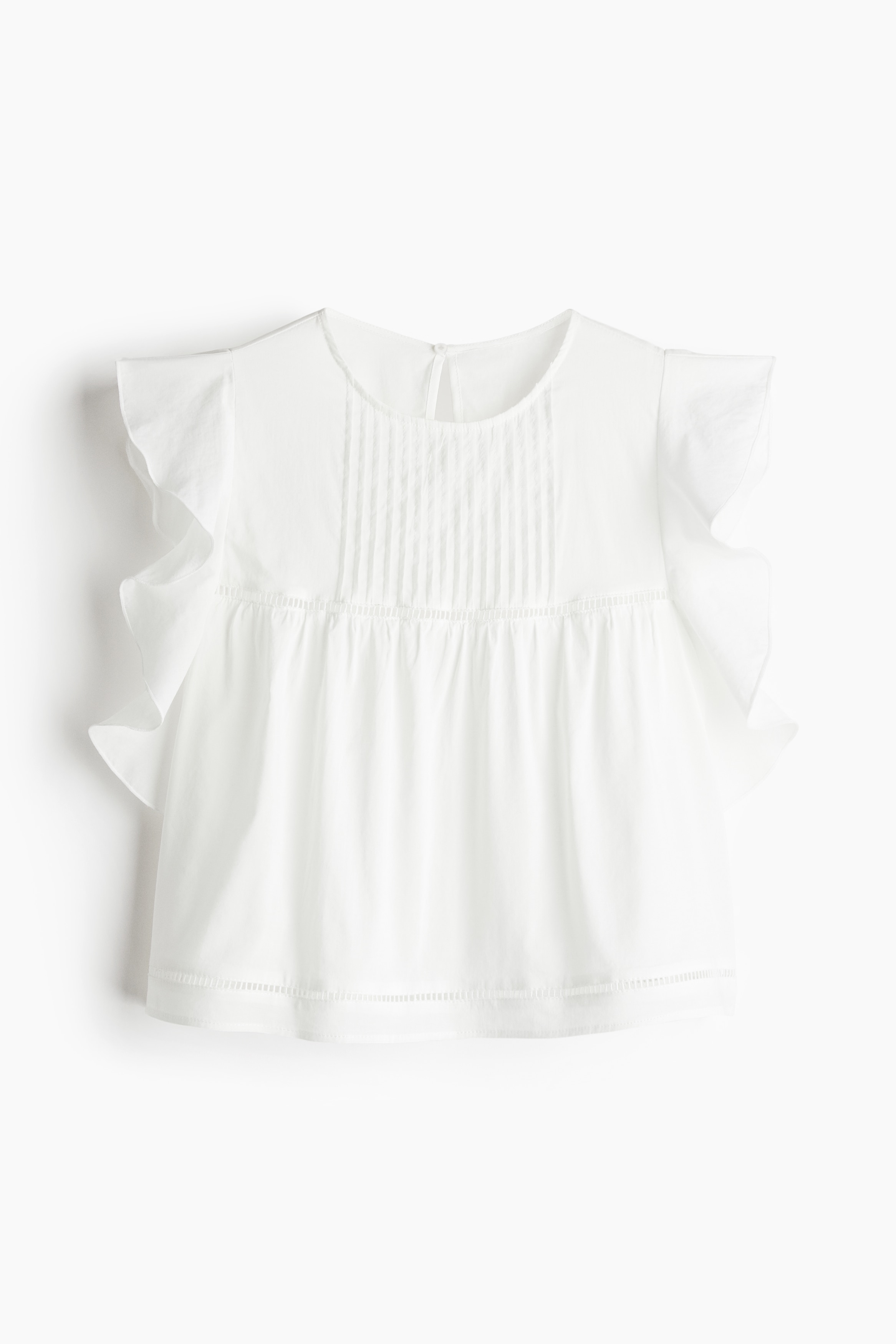 Flutter-Sleeved Blouse - Cream - Ladies | H&M US