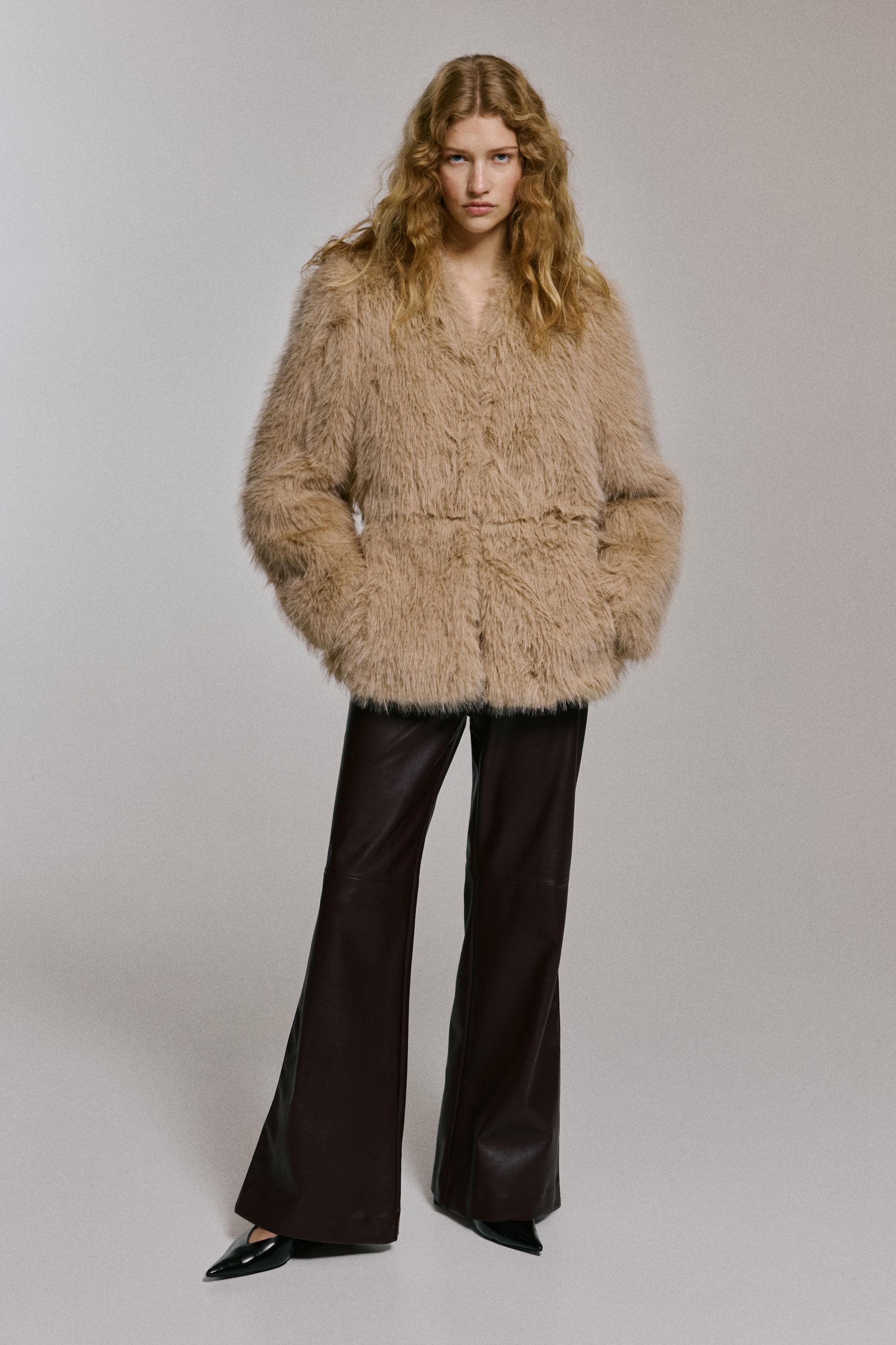 View larger image: Puff-sleeved jacket - Beige - Ladies | H&M IE 3