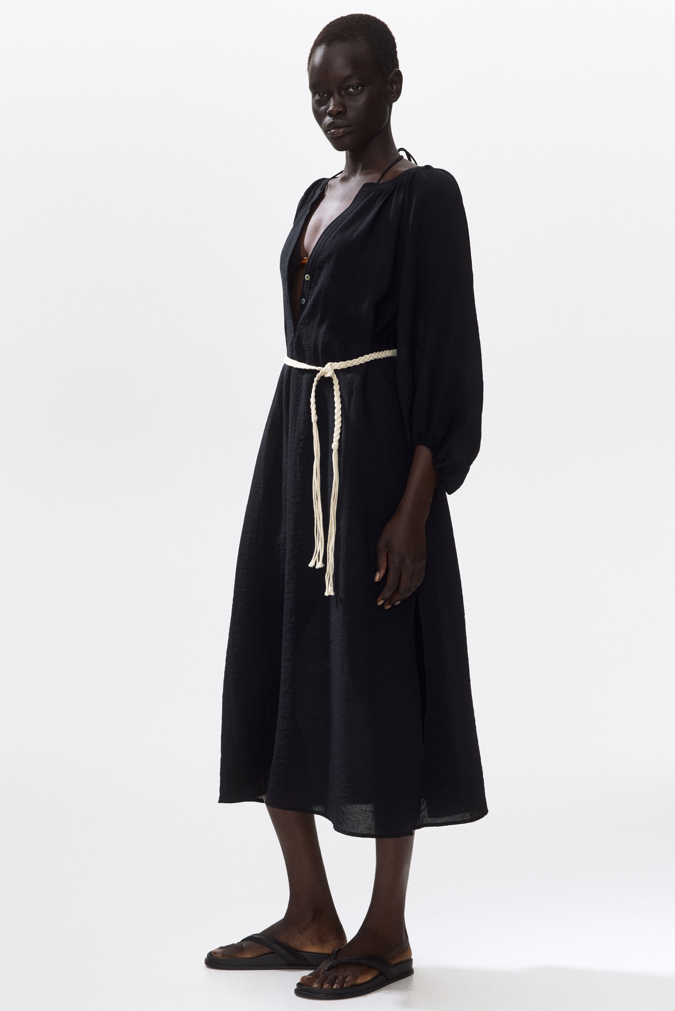 black midi dress h&m H&M | Dresses | Hm Womens Black Wrap Midi Dress