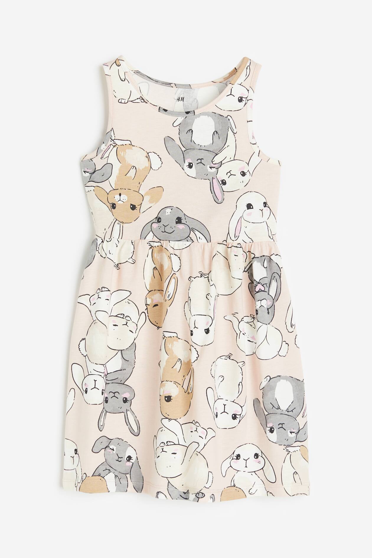 Hm Door Rabbit Light pink/rabbits Ladybug Dress for kids | H&M US