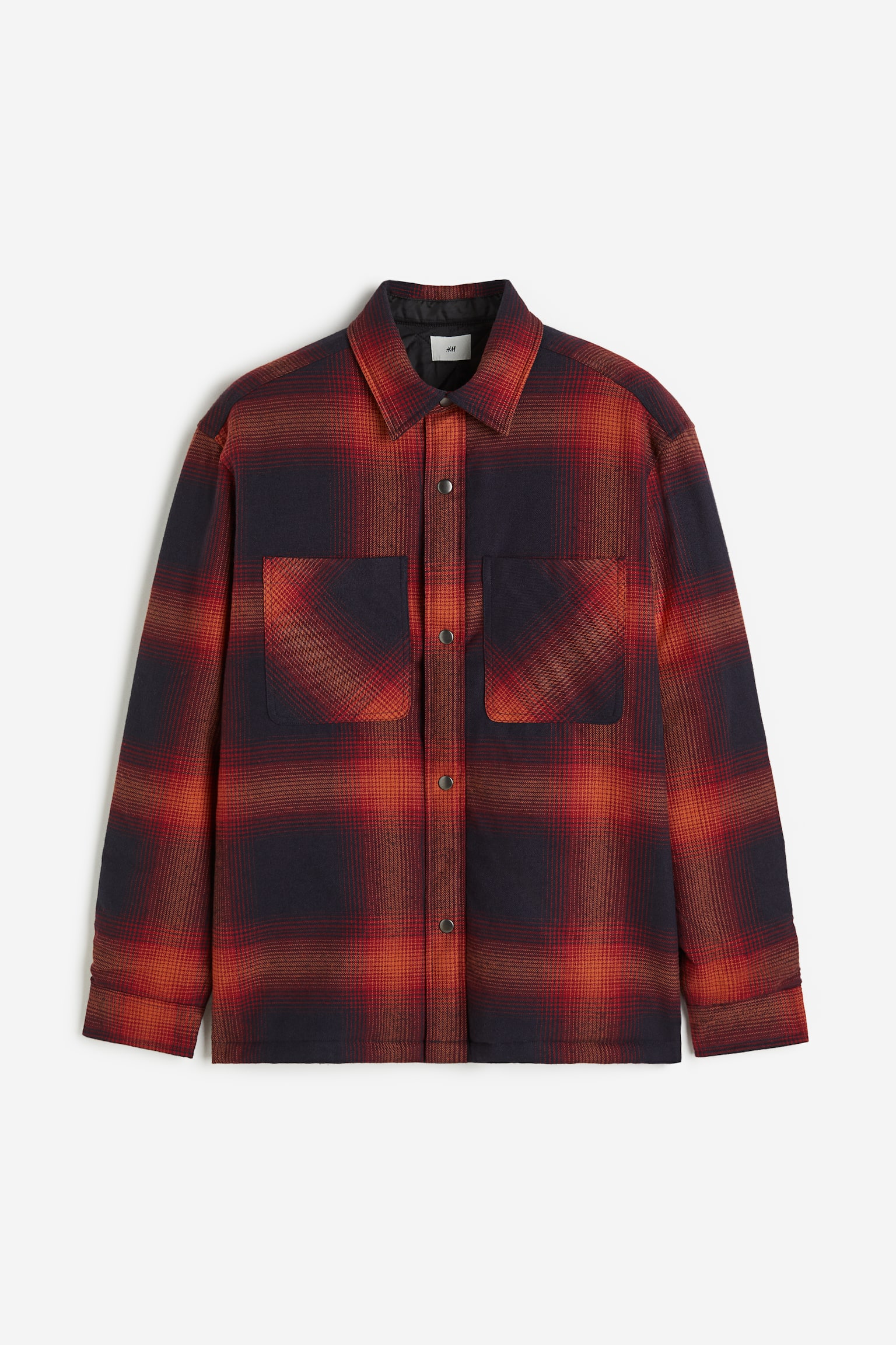 Padded Overshirt - Red/Black check/Light beige/Check/Green/Check/Brown/Check - 1