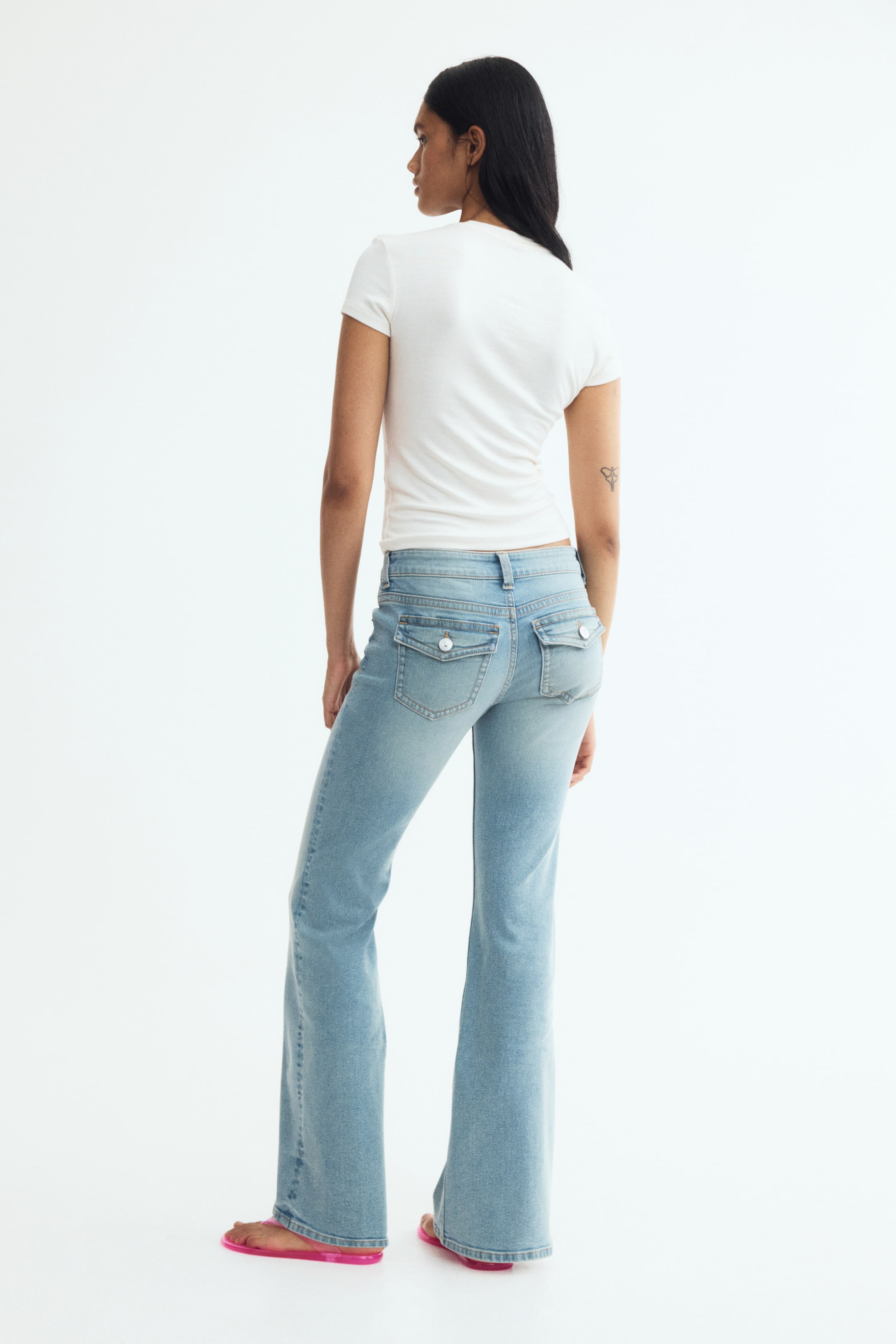 Flared Low Waist Jeans
