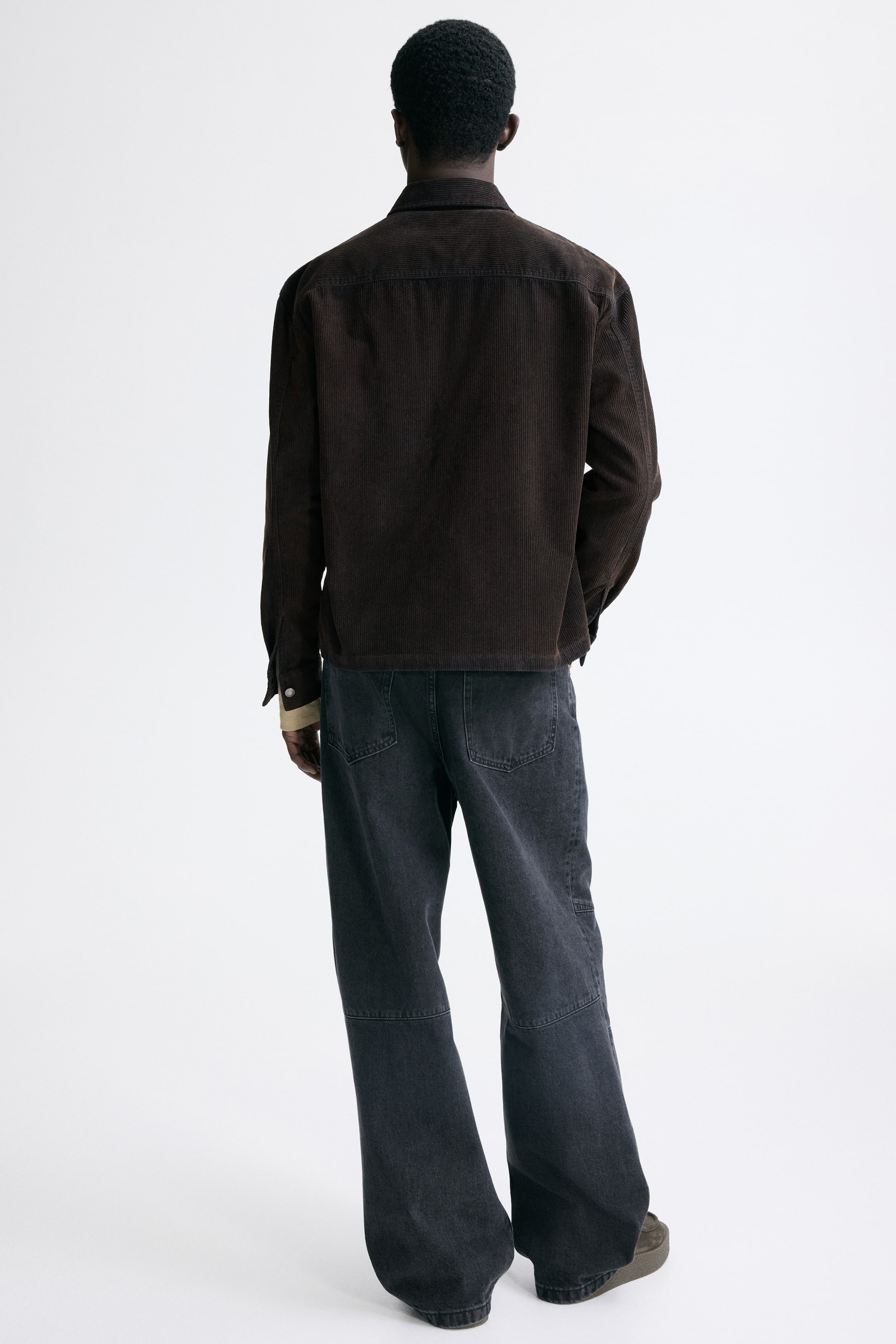 Ver imagen más grande: Sobrecamisa de pana - Marrón oscuro - HOMBRE | H&M ES 4