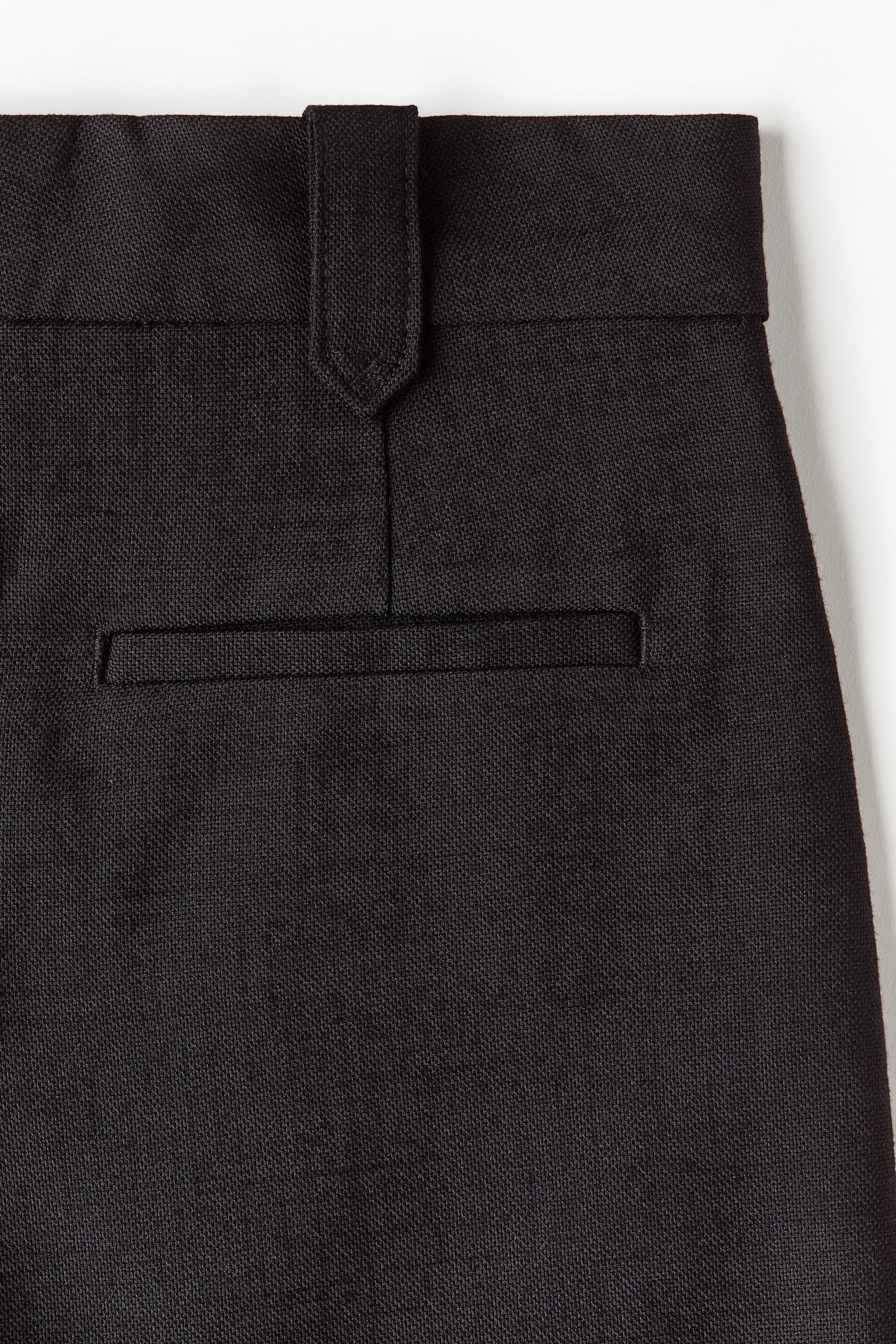 Pleat-front shorts - Black/Rust brown/White - 2