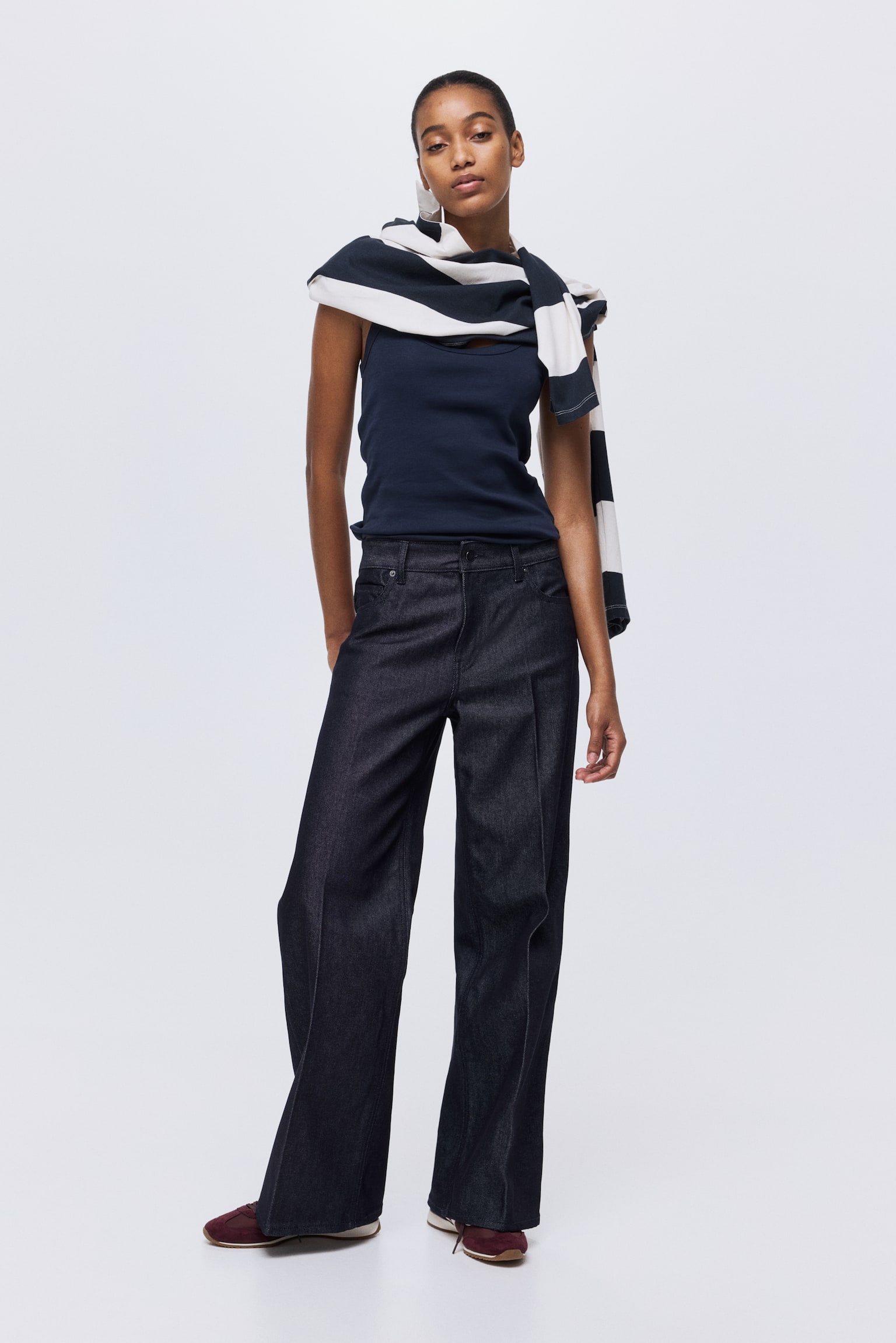 Fitted vest top - Navy blue/Black/Dark brown/Cream/Greige - 4