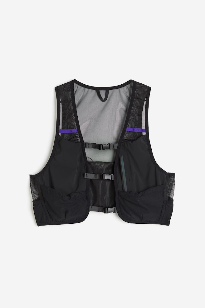 Mesh running vest - Black - 1