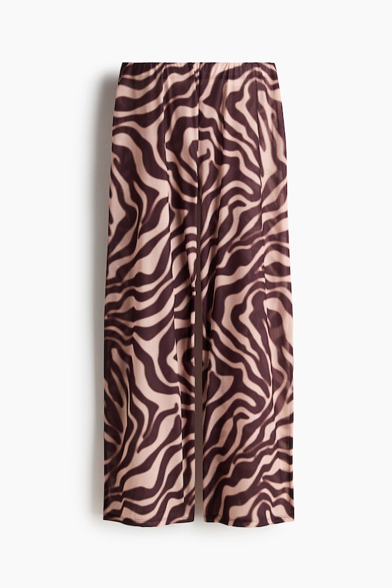 Женские брюки H&M Printed Pull-On Pants