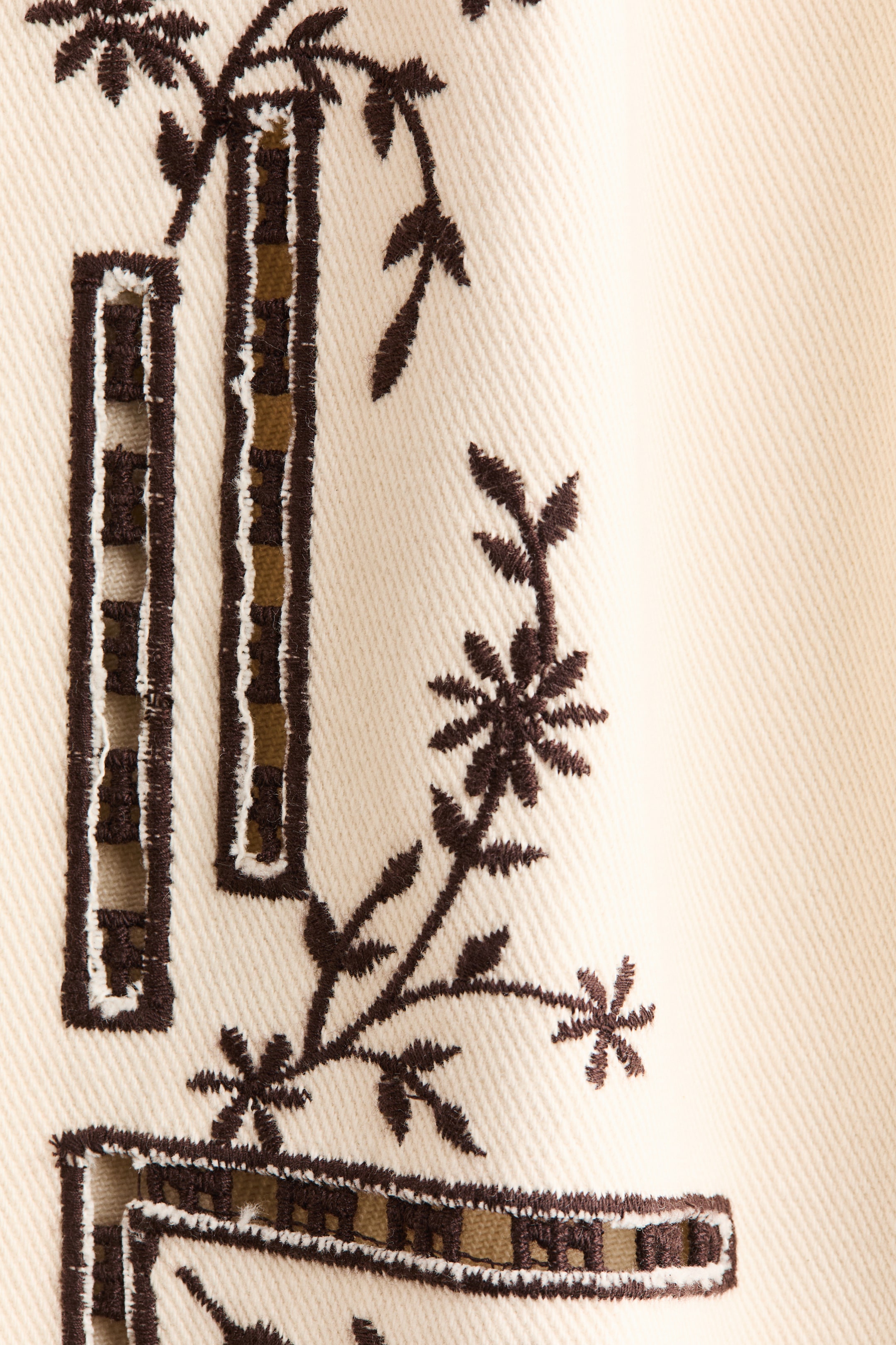 Embroidered Twill Jacket