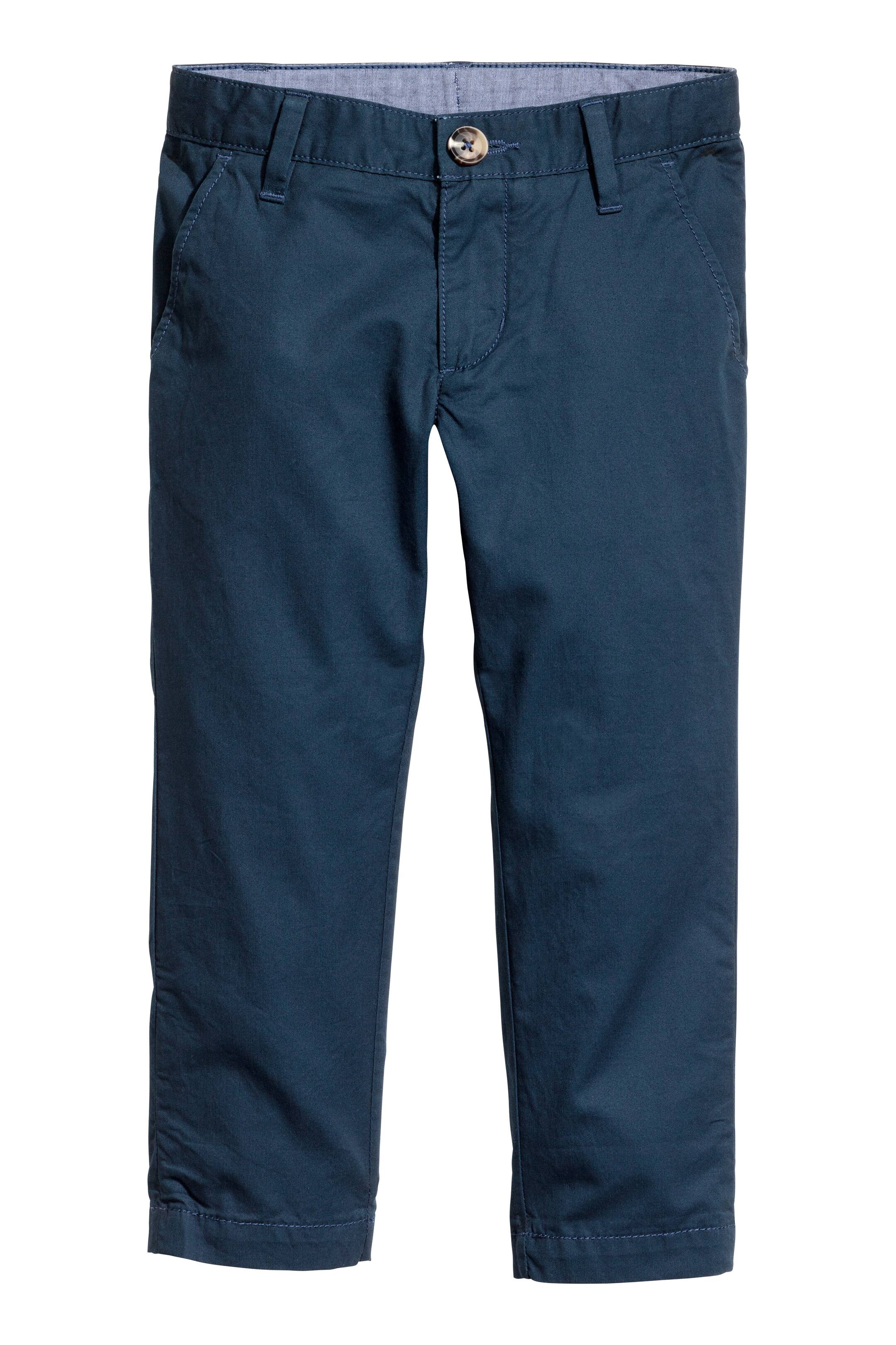 View larger image: Cotton chinos - Dark blue - Kids | H&M GB 1
