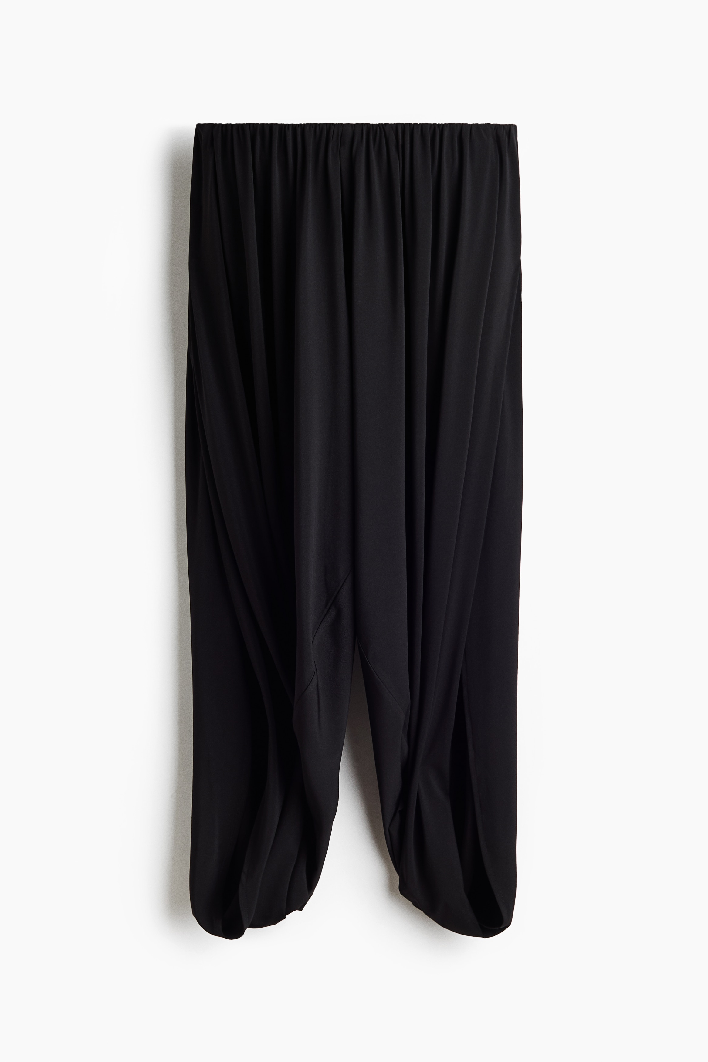 Pantaloni balloon con incrocio - Nero/Grigio scuro