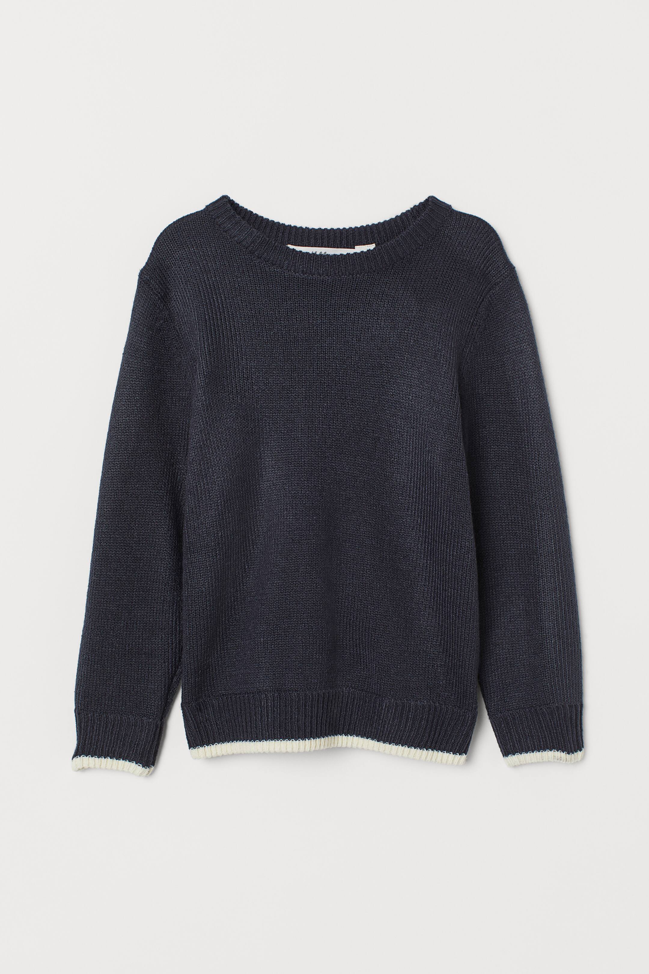 Größeres Bild ansehen: Feinstrickpullover - Dunkelblau - Kids | H&M DE 1