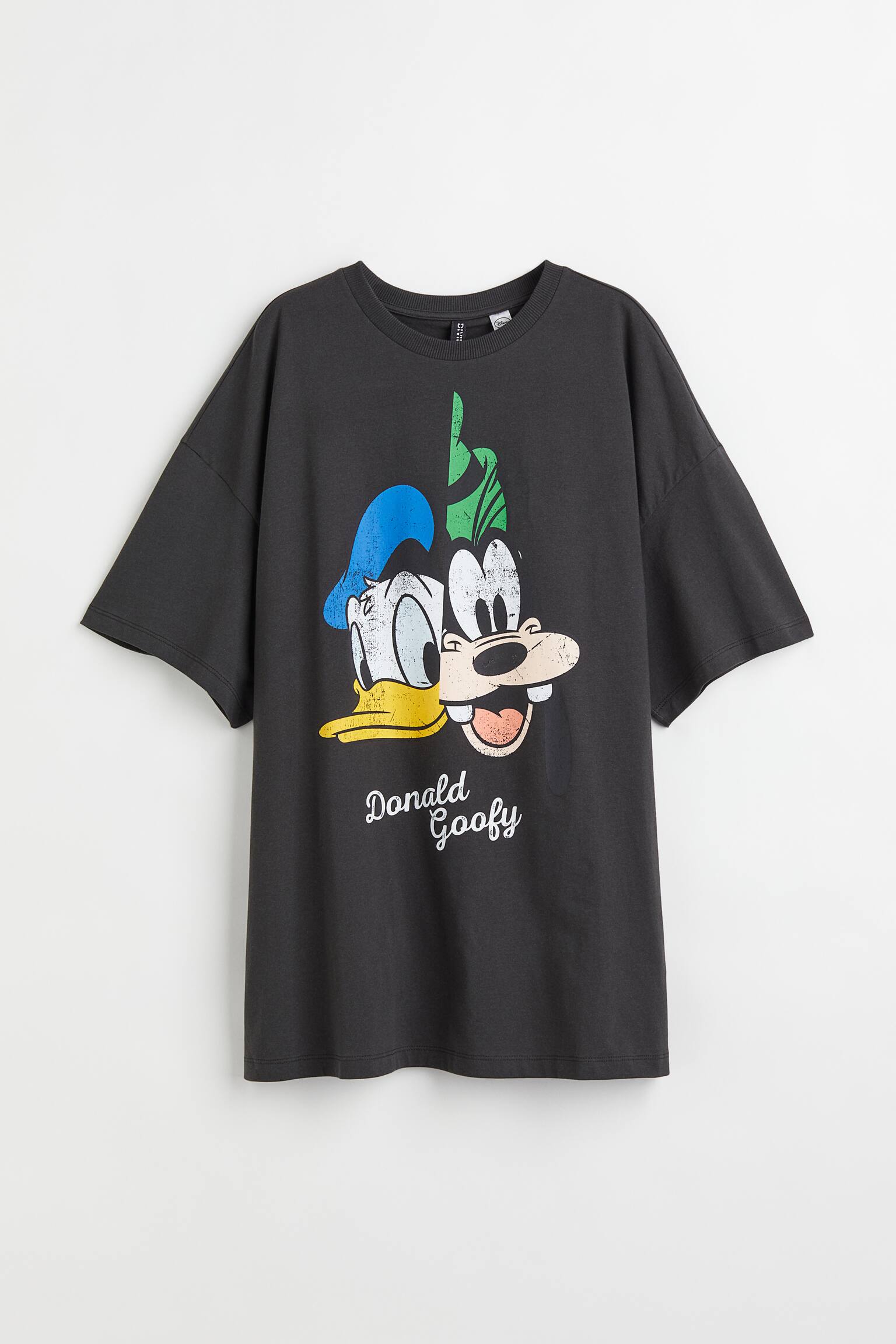 Camiseta oversize con motivo - Negro/Disney