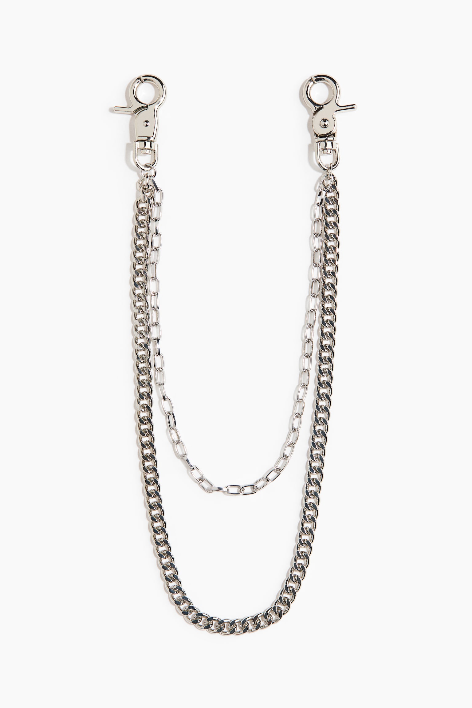 Metal keychain - Silver-coloured