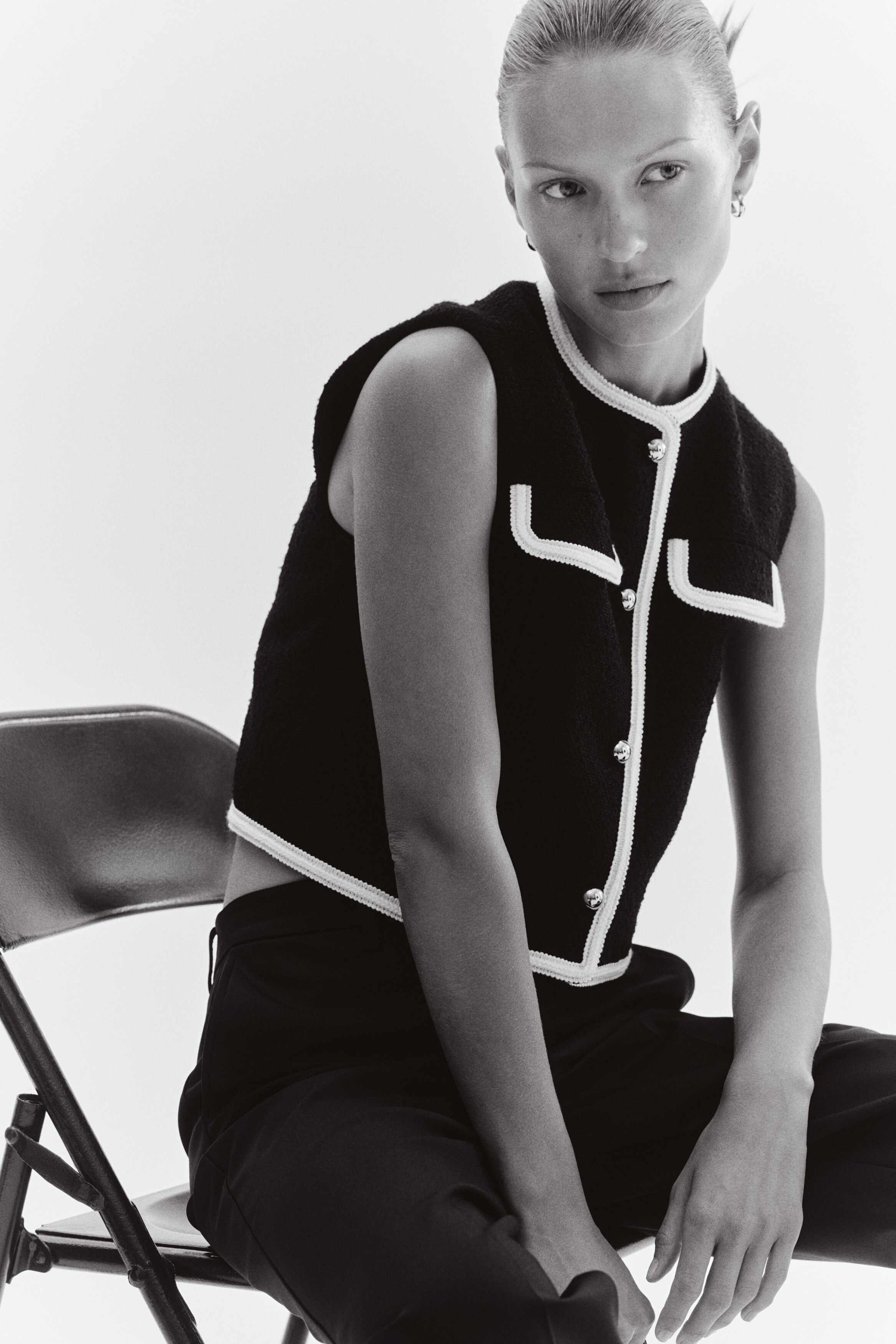 Bouclé waistcoat