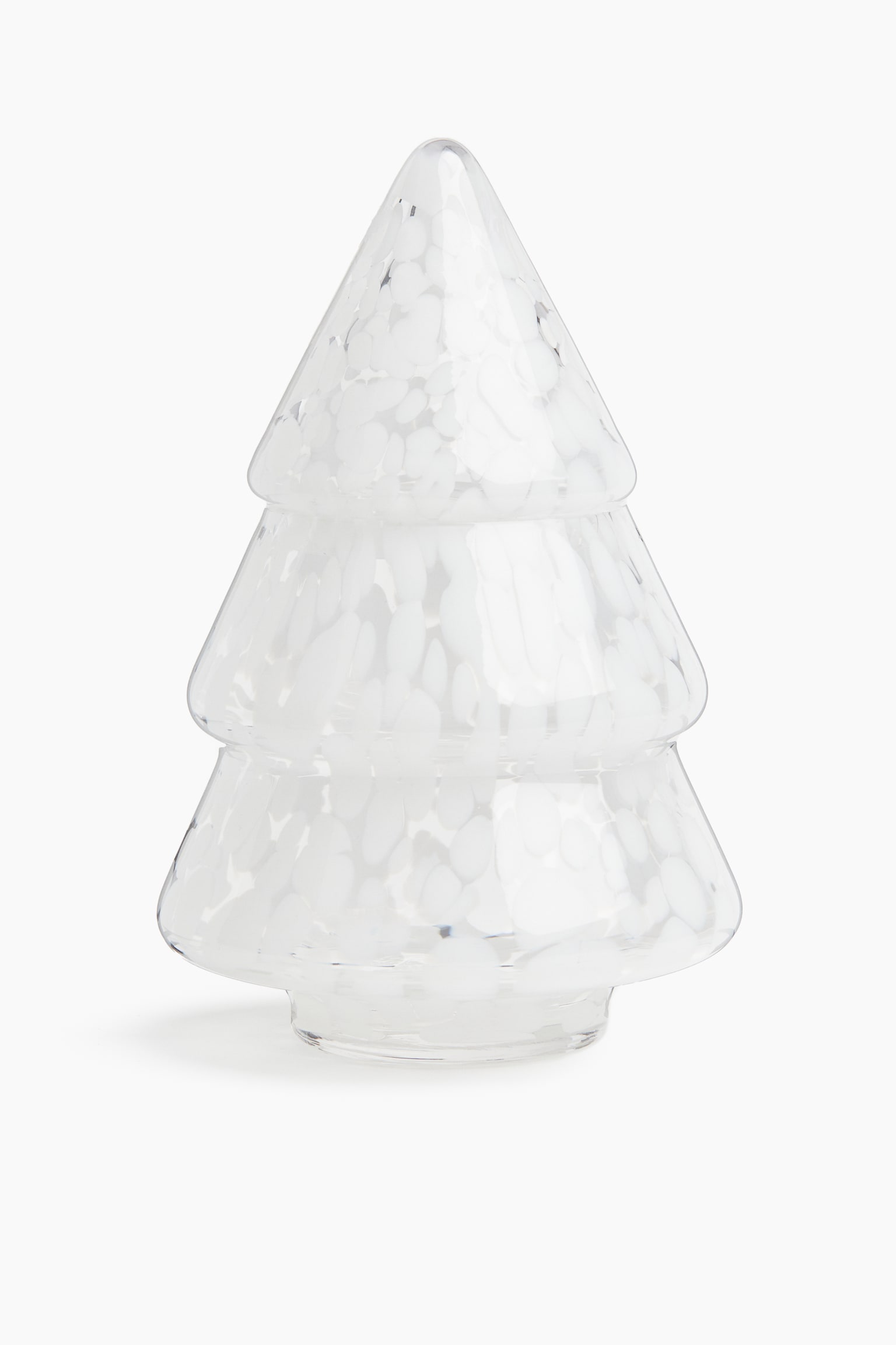 Tree-shaped glass jar - Transparent/Speckled - 1