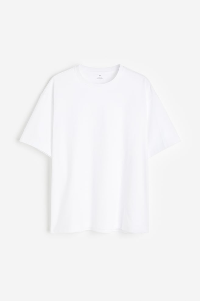 T-shirt Loose Fit - Blanc/Noir/Beige/Vert foncé/dc/dc/dc - 2