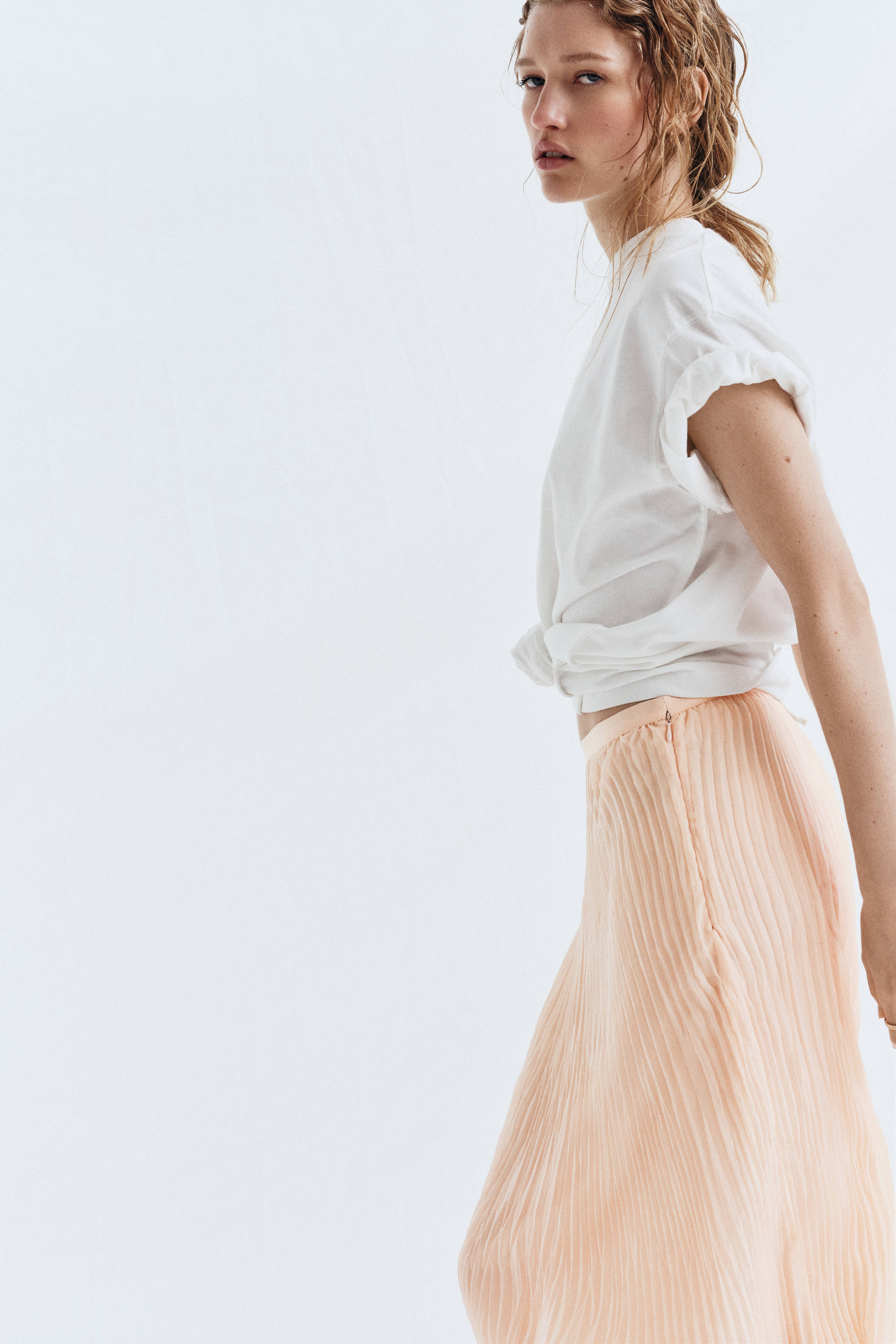 Plissé Handkerchief Skirt