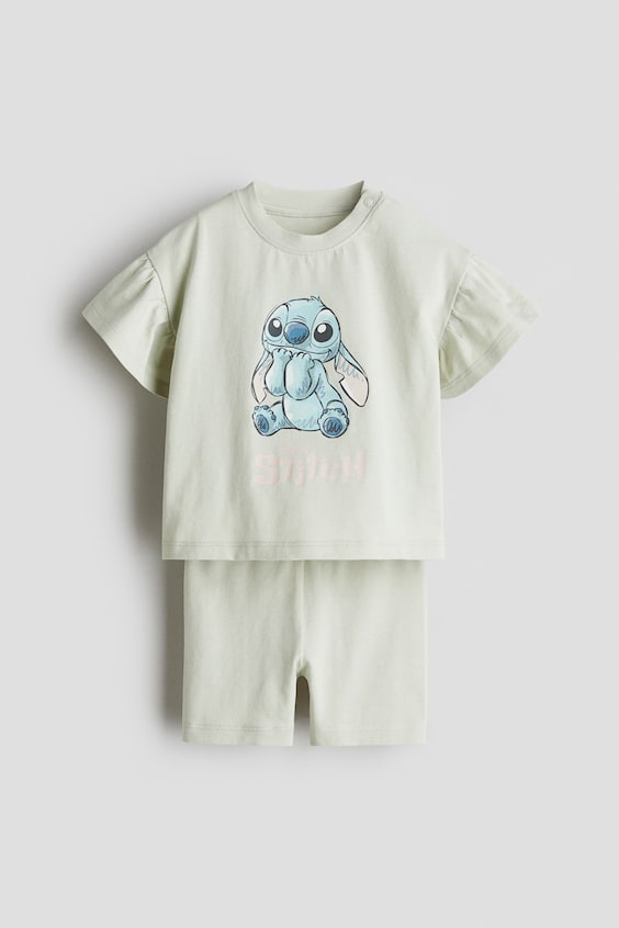 Детские топы H&M 2-Piece Printed Cotton Set